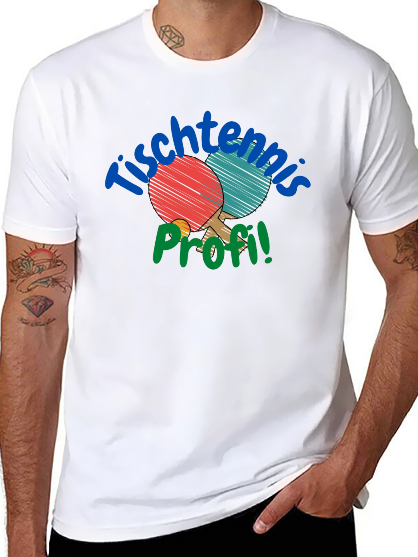Tischtennis Profi T-Shirt Table Tennis Graphic Tee