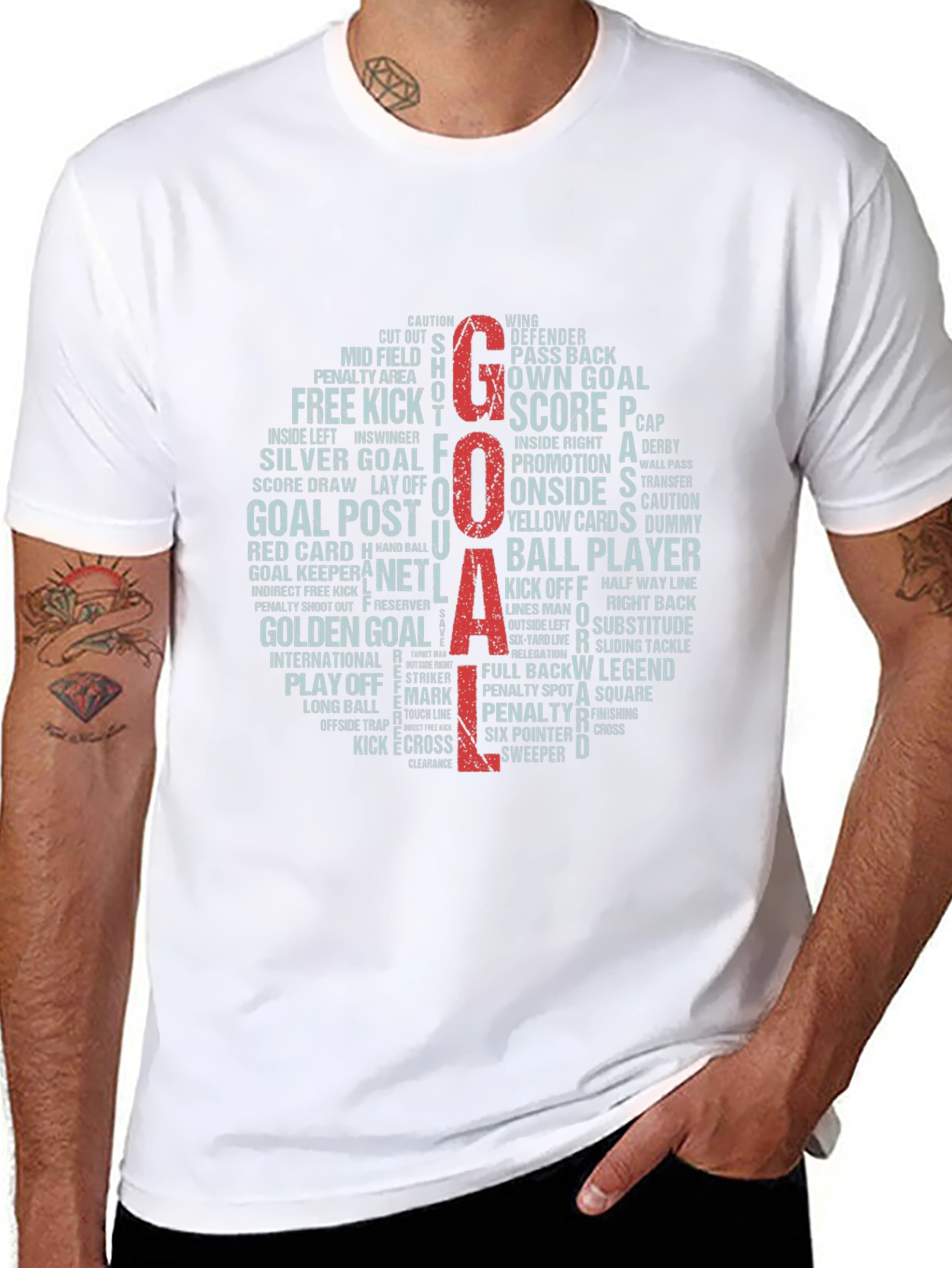 Soccer Word Art T-Shirt - Goal!