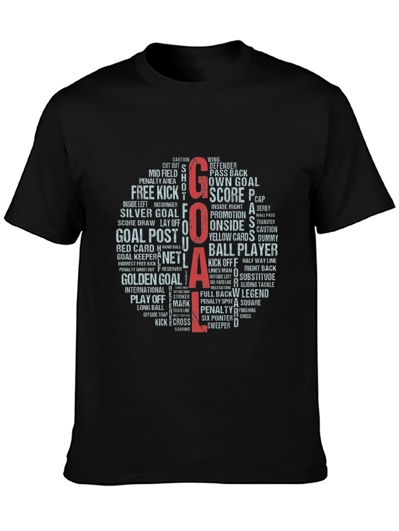 Soccer Word Art T-Shirt - Goal!