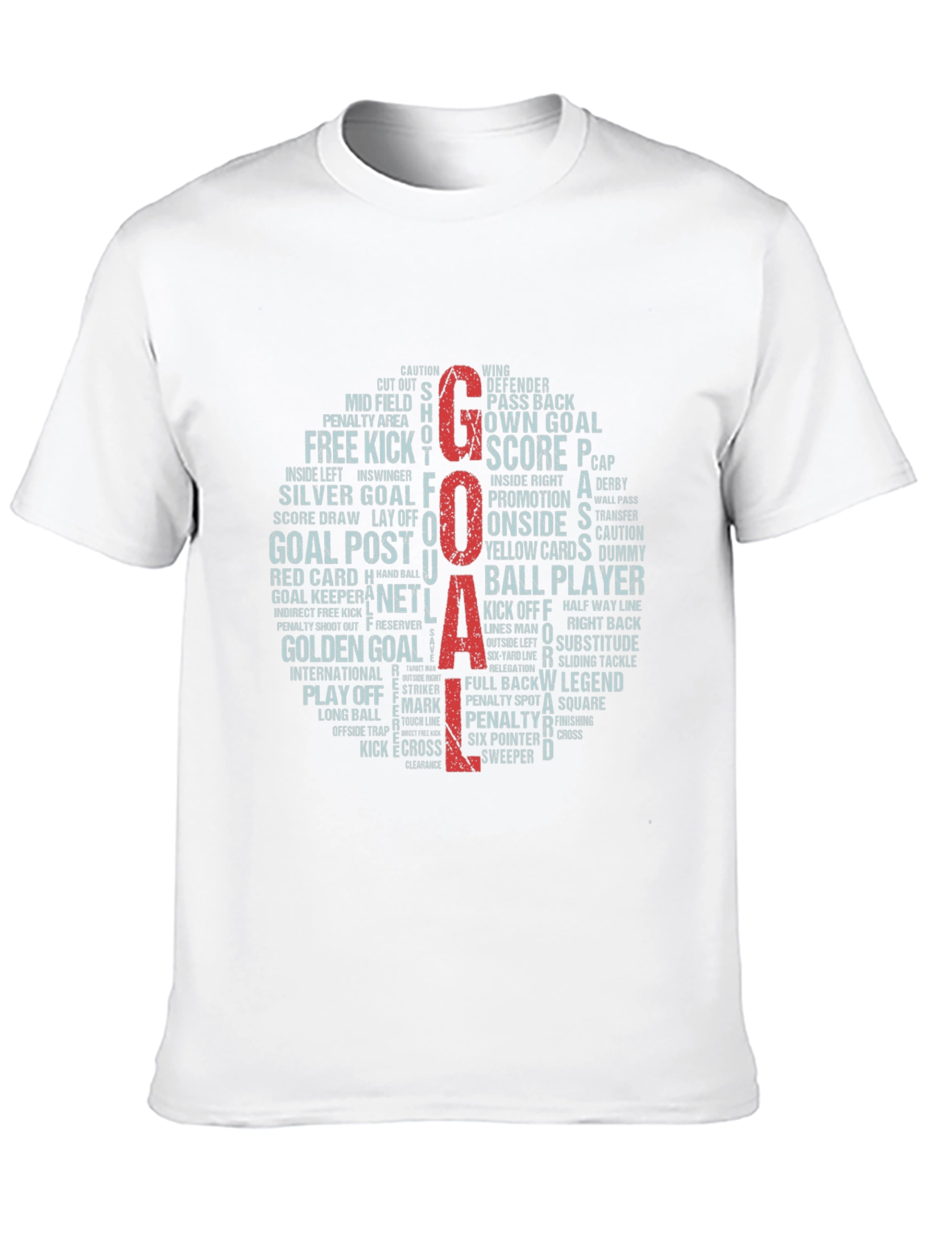 Soccer Word Art T-Shirt - Goal!