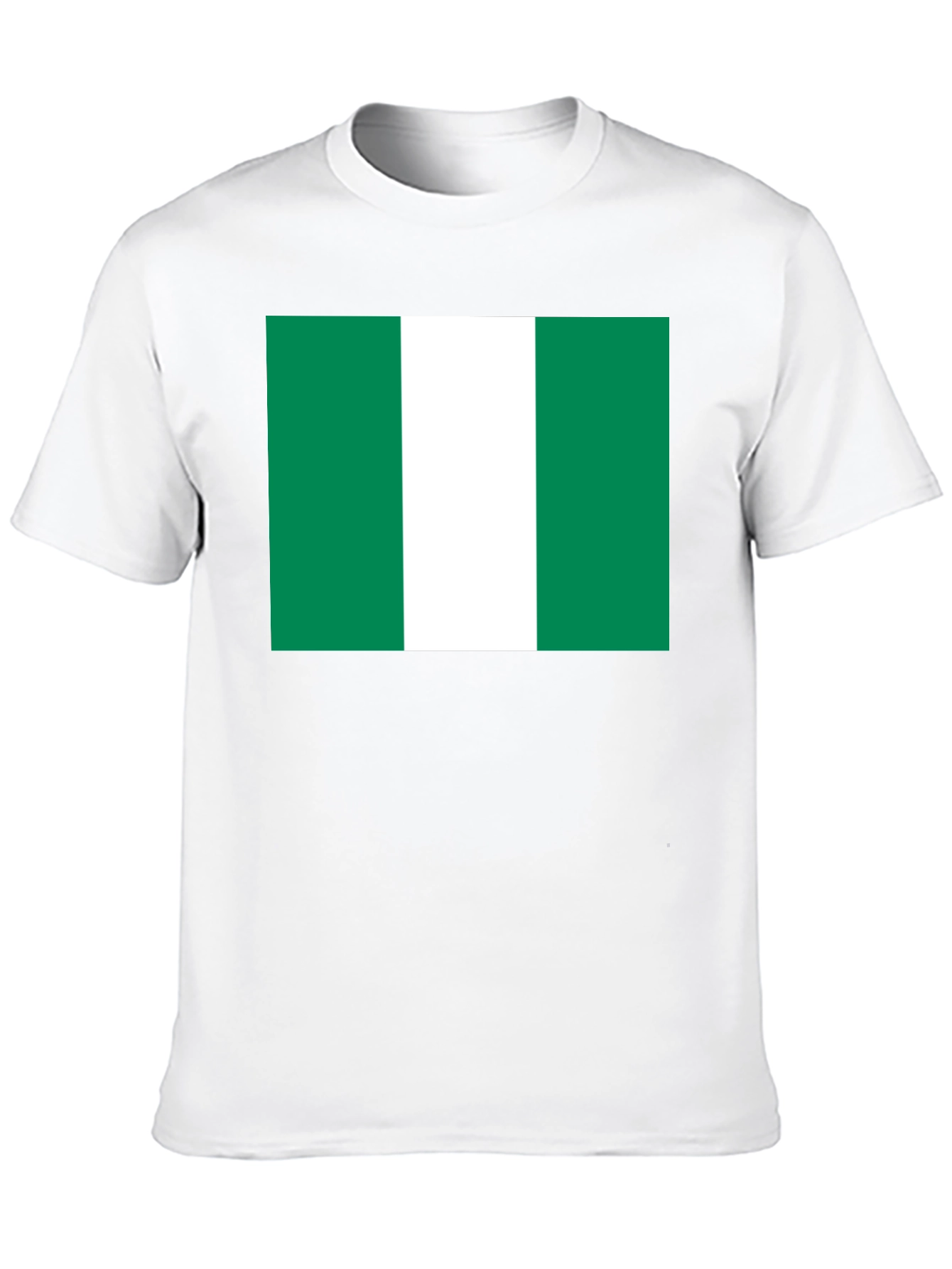 Nigeria Flag T-Shirt - Black Cotton Tee