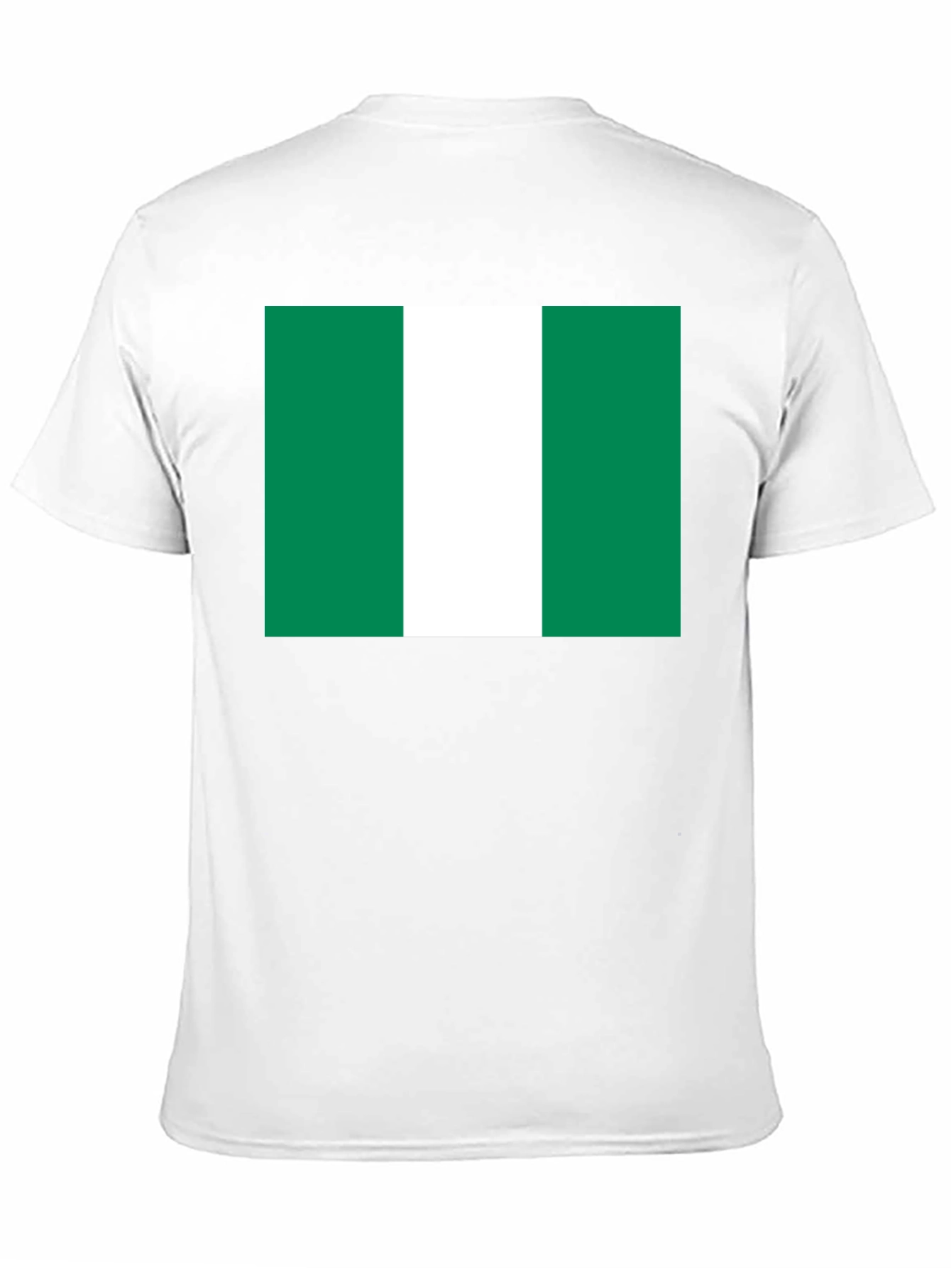 Nigeria Flag T-Shirt - Black Cotton Tee