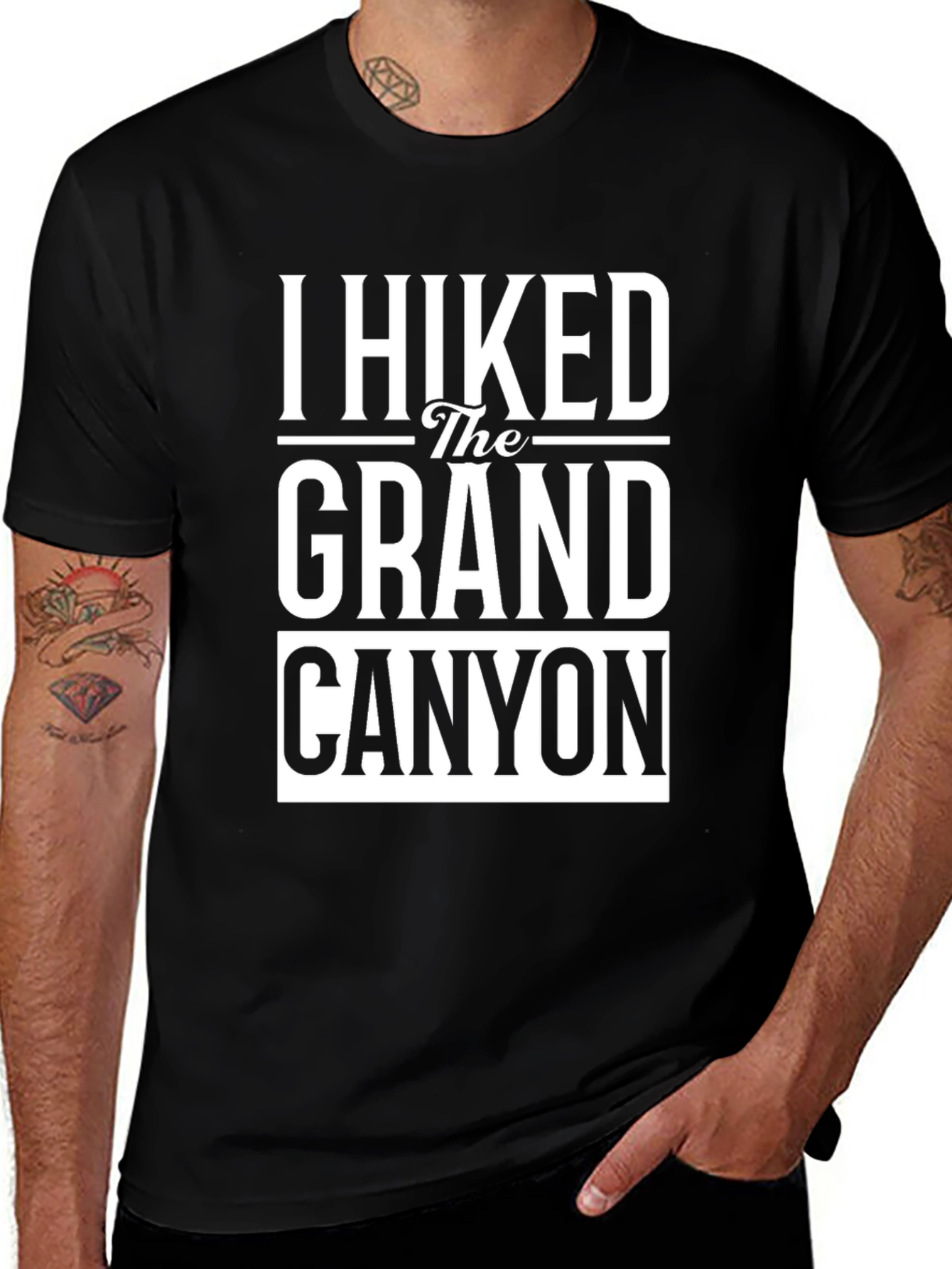 I Hiked The Grand Canyon Black T-Shirt