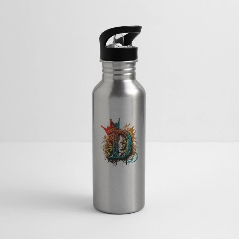 Graffiti Initial Letter "D" with 👑