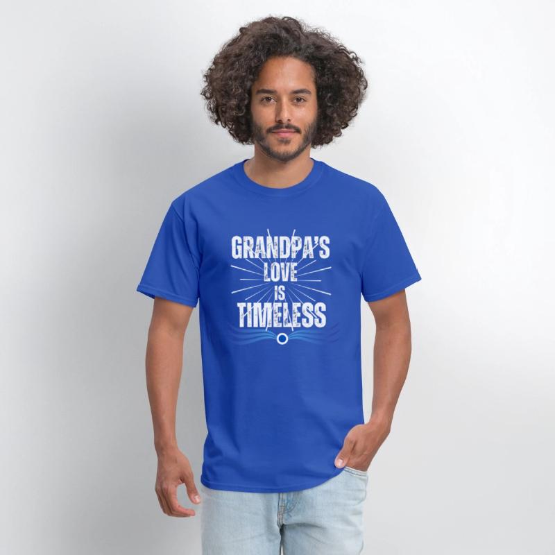 Grandpa's Love Is Timeless Distress Graphic Modern