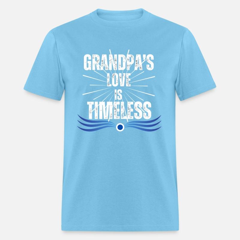 Grandpa's Love Is Timeless Distress Graphic Modern