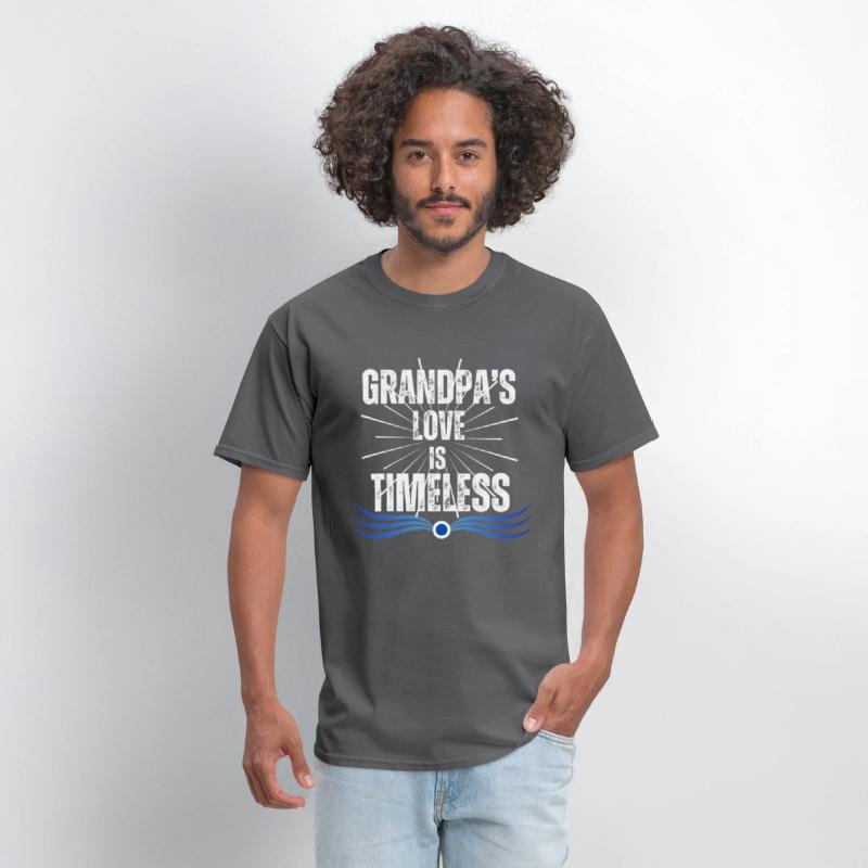 Grandpa's Love Is Timeless Distress Graphic Modern