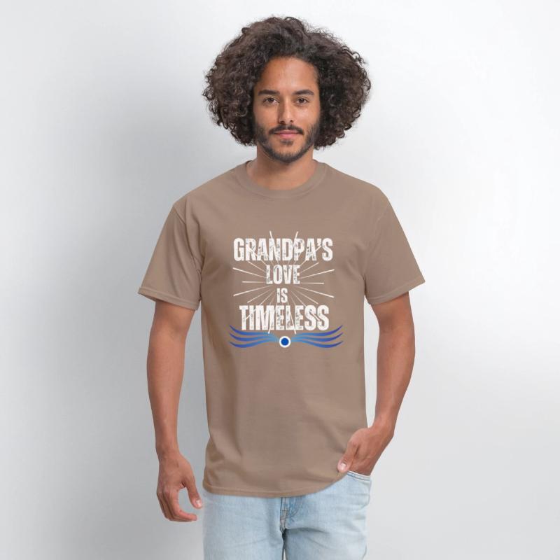 Grandpa's Love Is Timeless Distress Graphic Modern