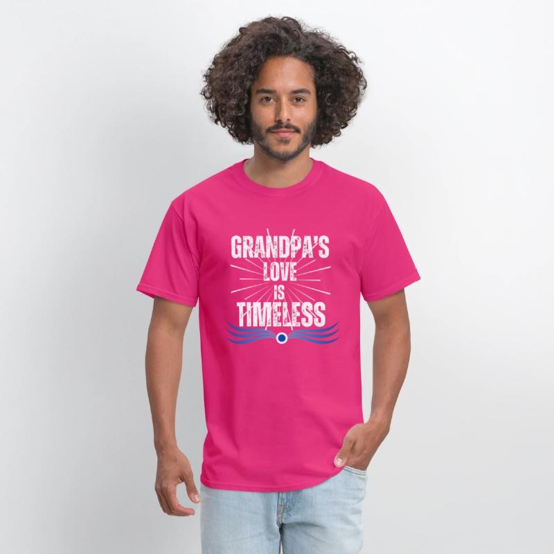 Grandpa's Love Is Timeless Distress Graphic Modern