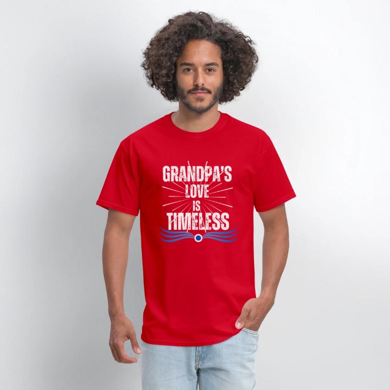 Grandpa's Love Is Timeless Distress Graphic Modern