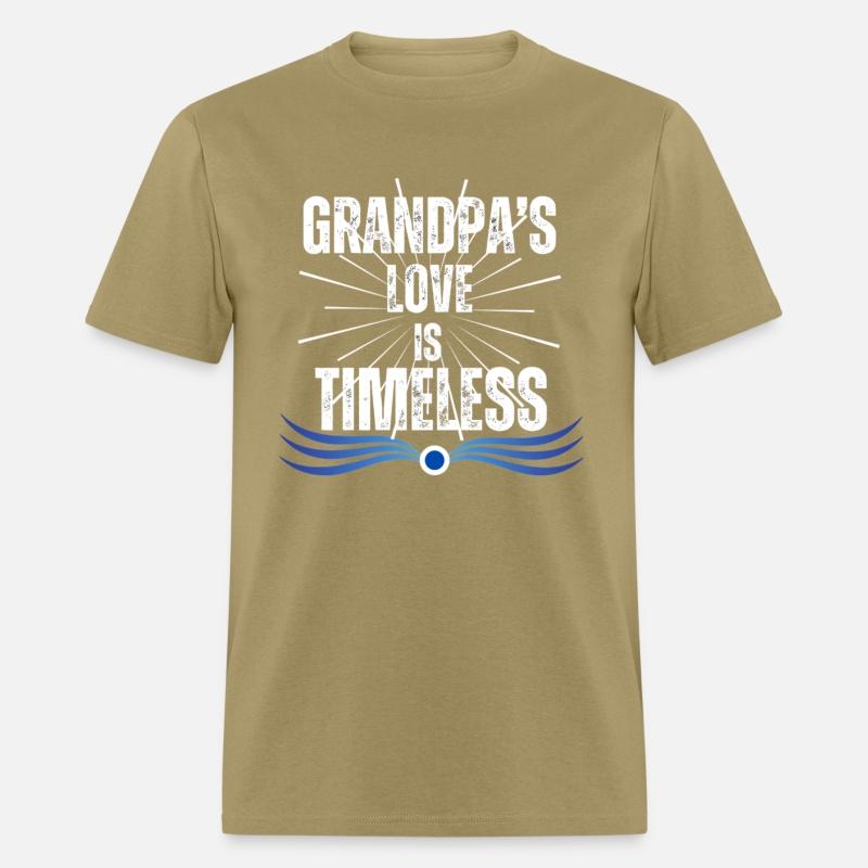 Grandpa's Love Is Timeless Distress Graphic Modern