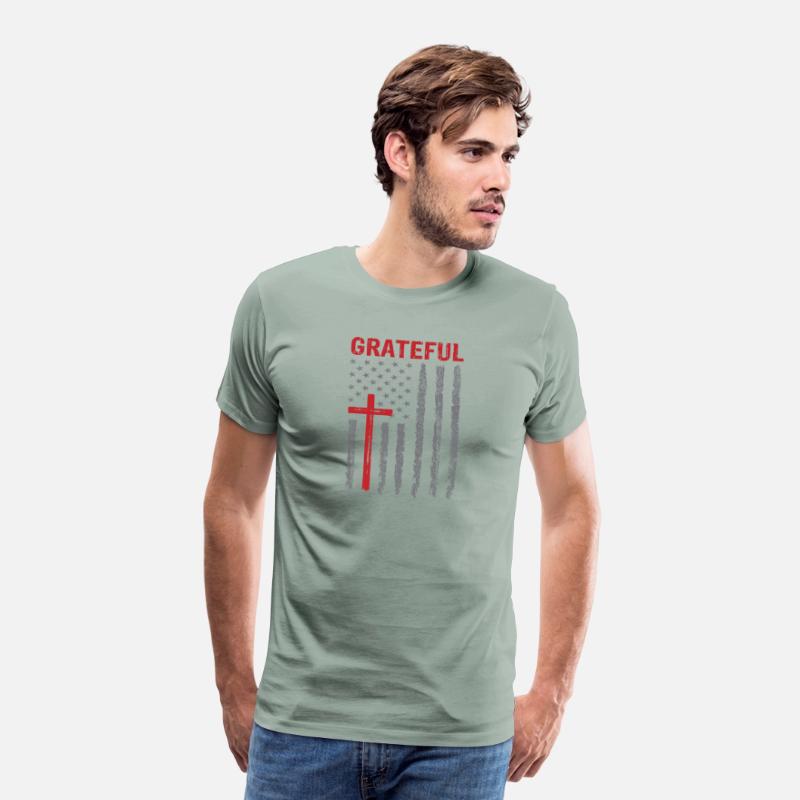 Grateful, Cross, American Flag, Patriotic