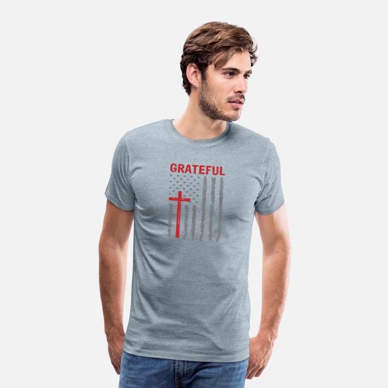 Grateful, Cross, American Flag, Patriotic