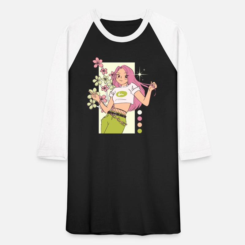 Green Pink Bright Girl Flowers