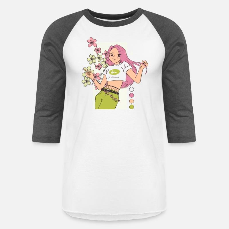 Green Pink Bright Girl Flowers