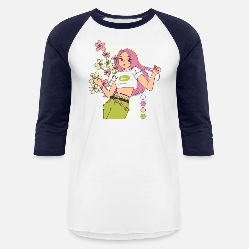 Green Pink Bright Girl Flowers