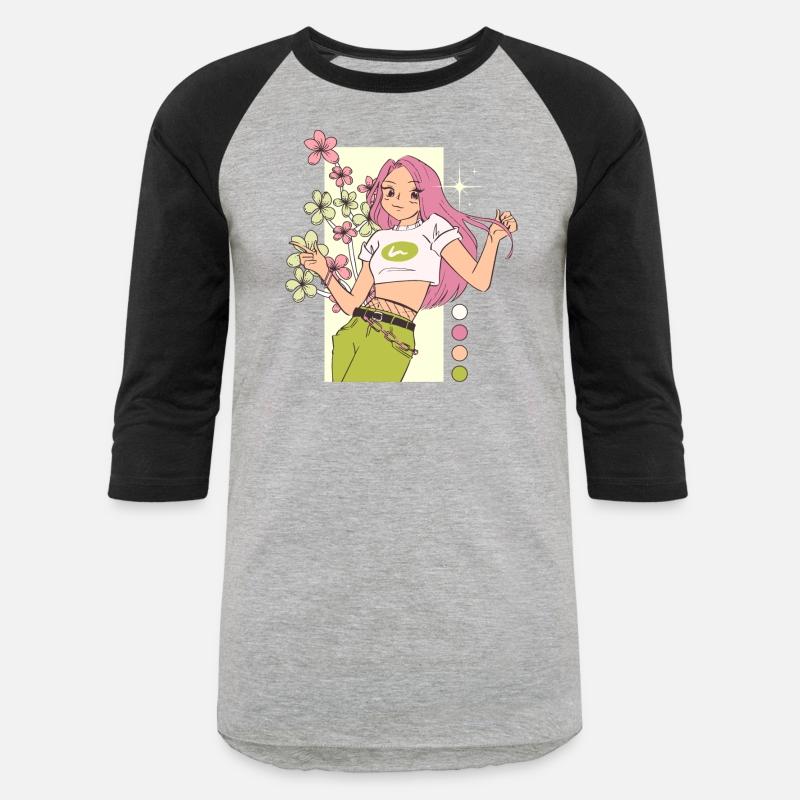 Green Pink Bright Girl Flowers