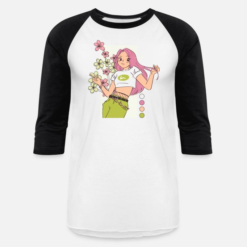 Green Pink Bright Girl Flowers