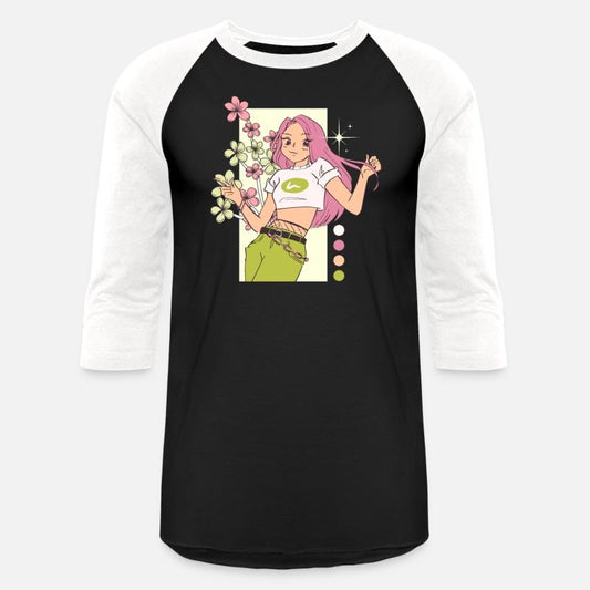 Green Pink Bright Girl Flowers