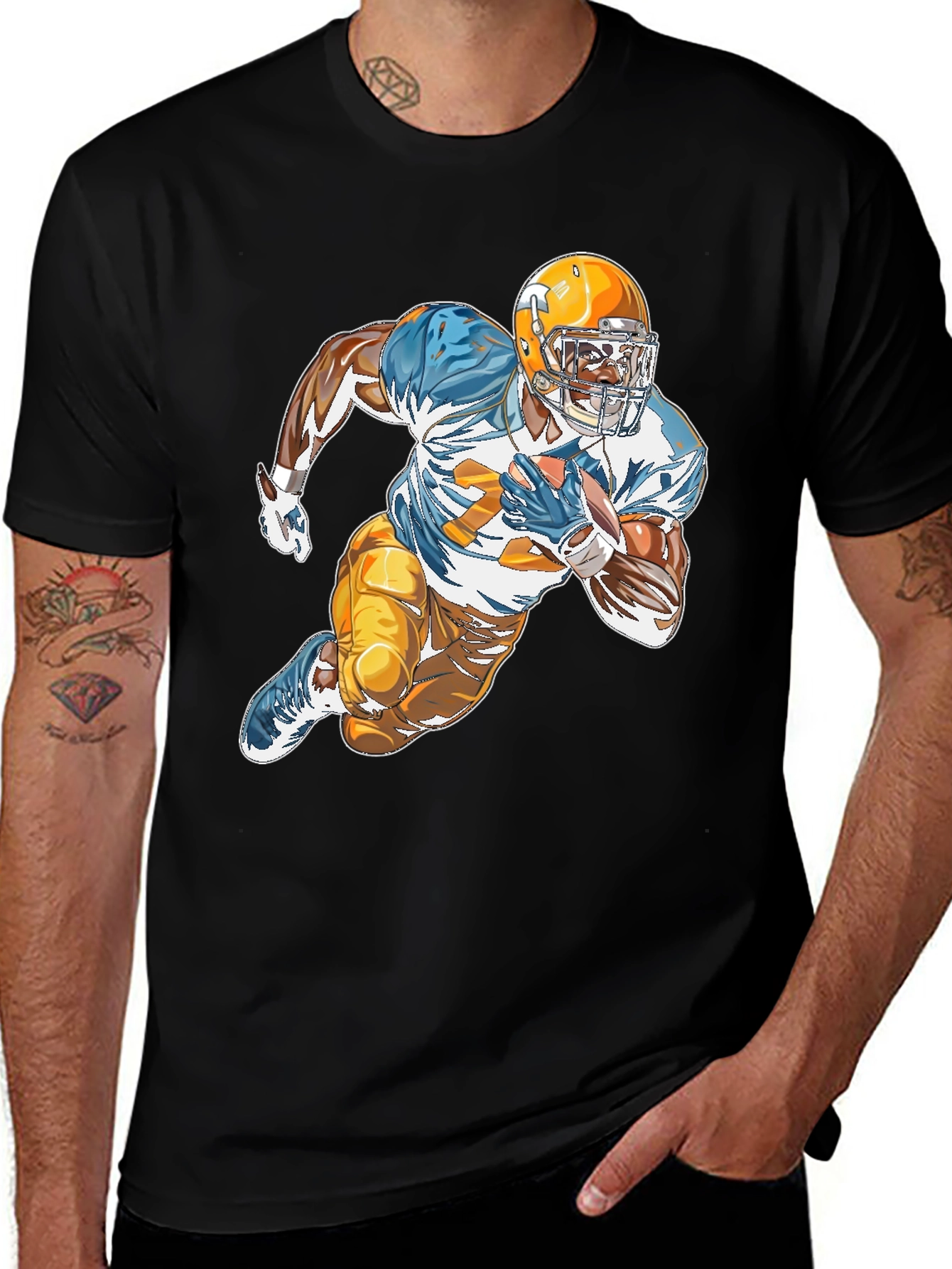 Football Player Graphic Tee