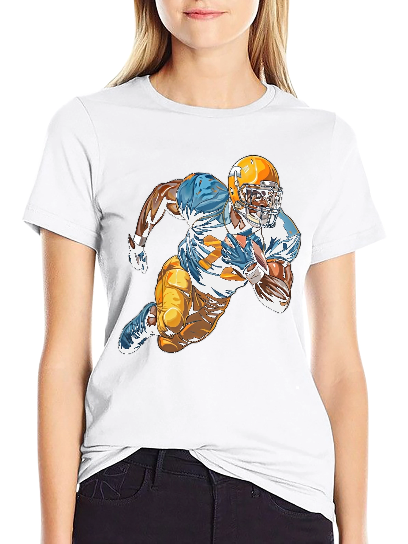 Football Player Graphic Tee