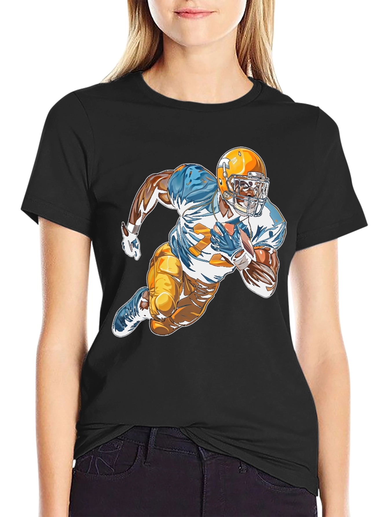 Football Player Graphic Tee