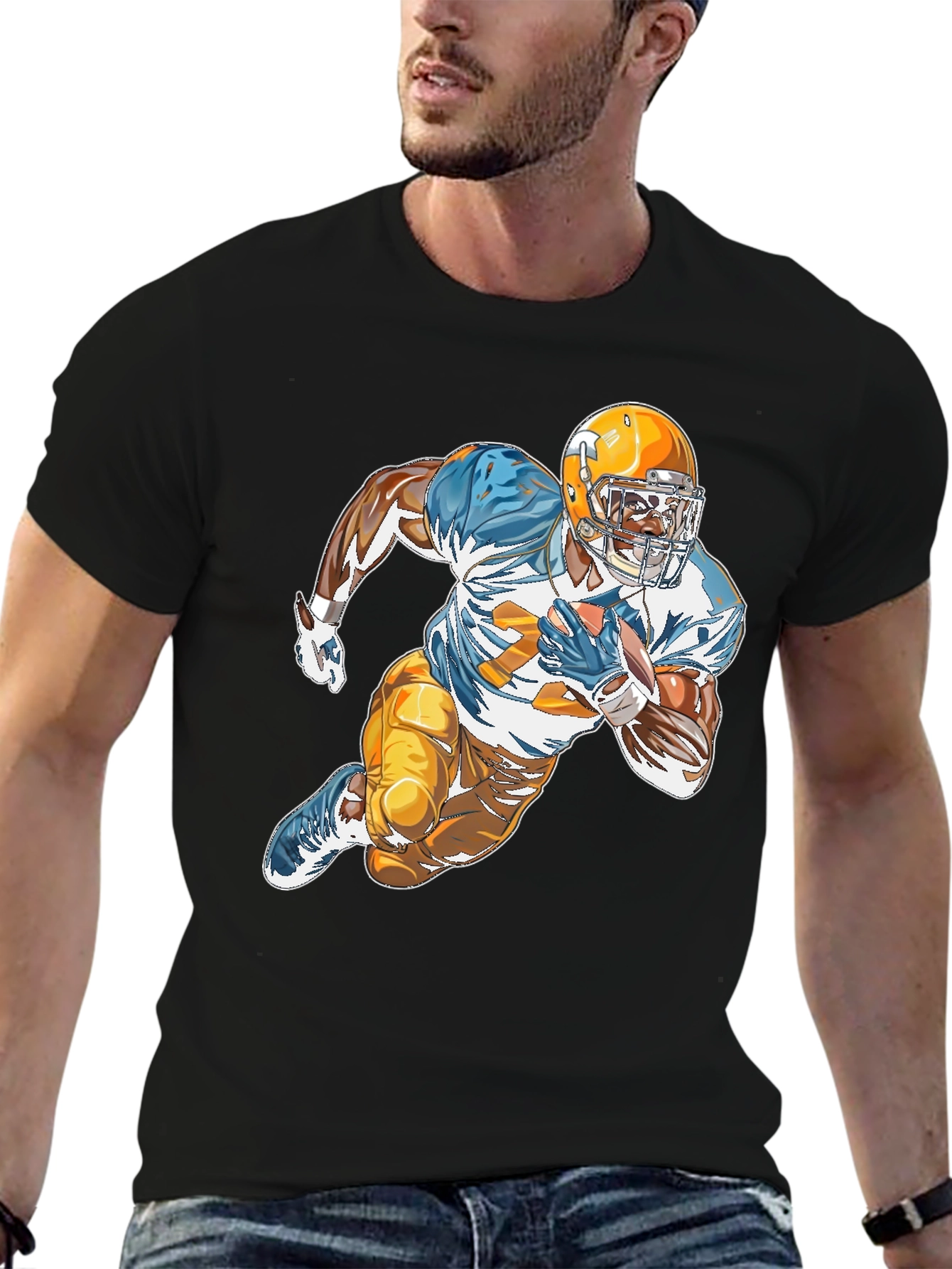 Football Player Graphic Tee