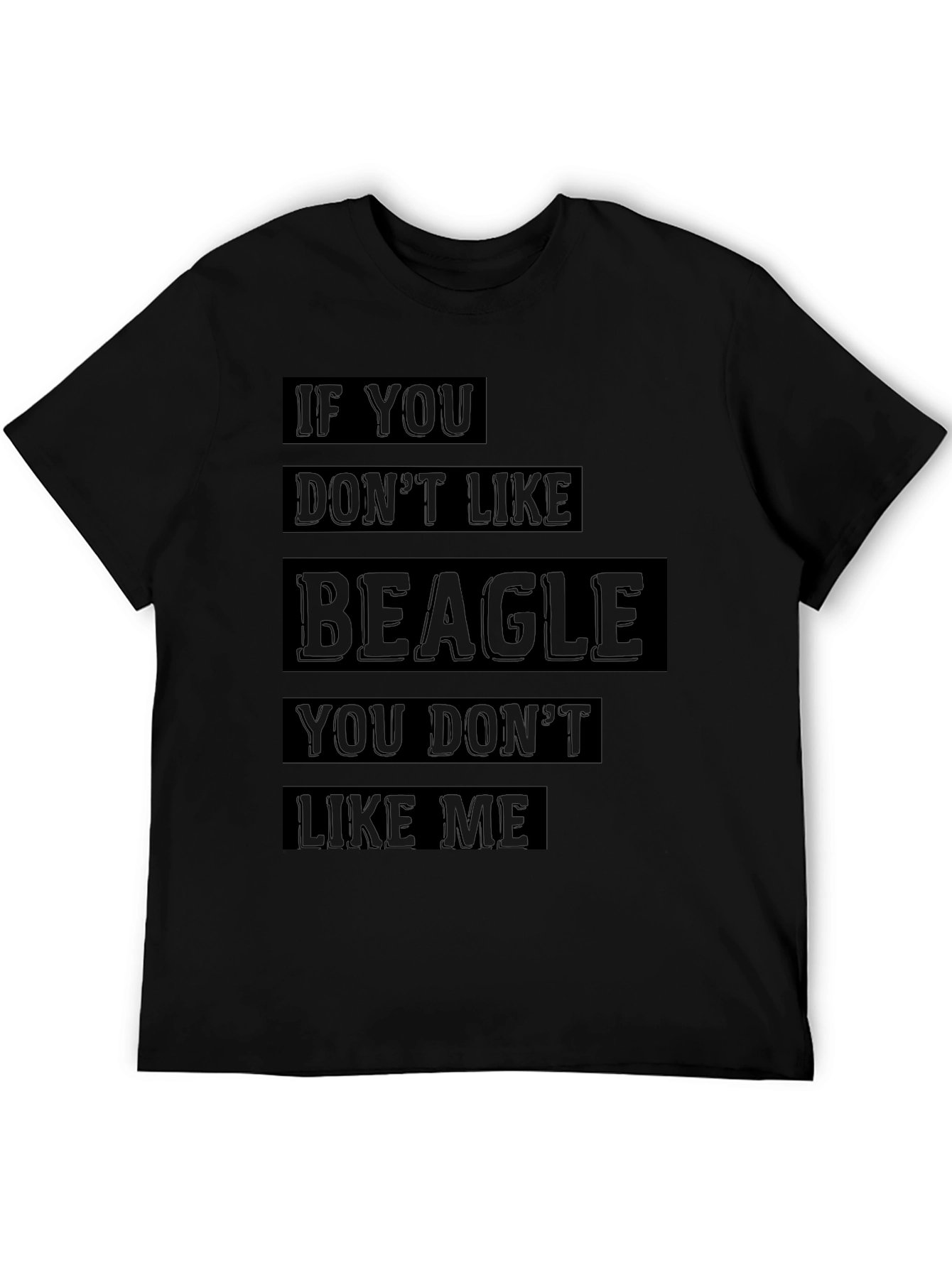 Beagle Lovers Black Graphic Tee