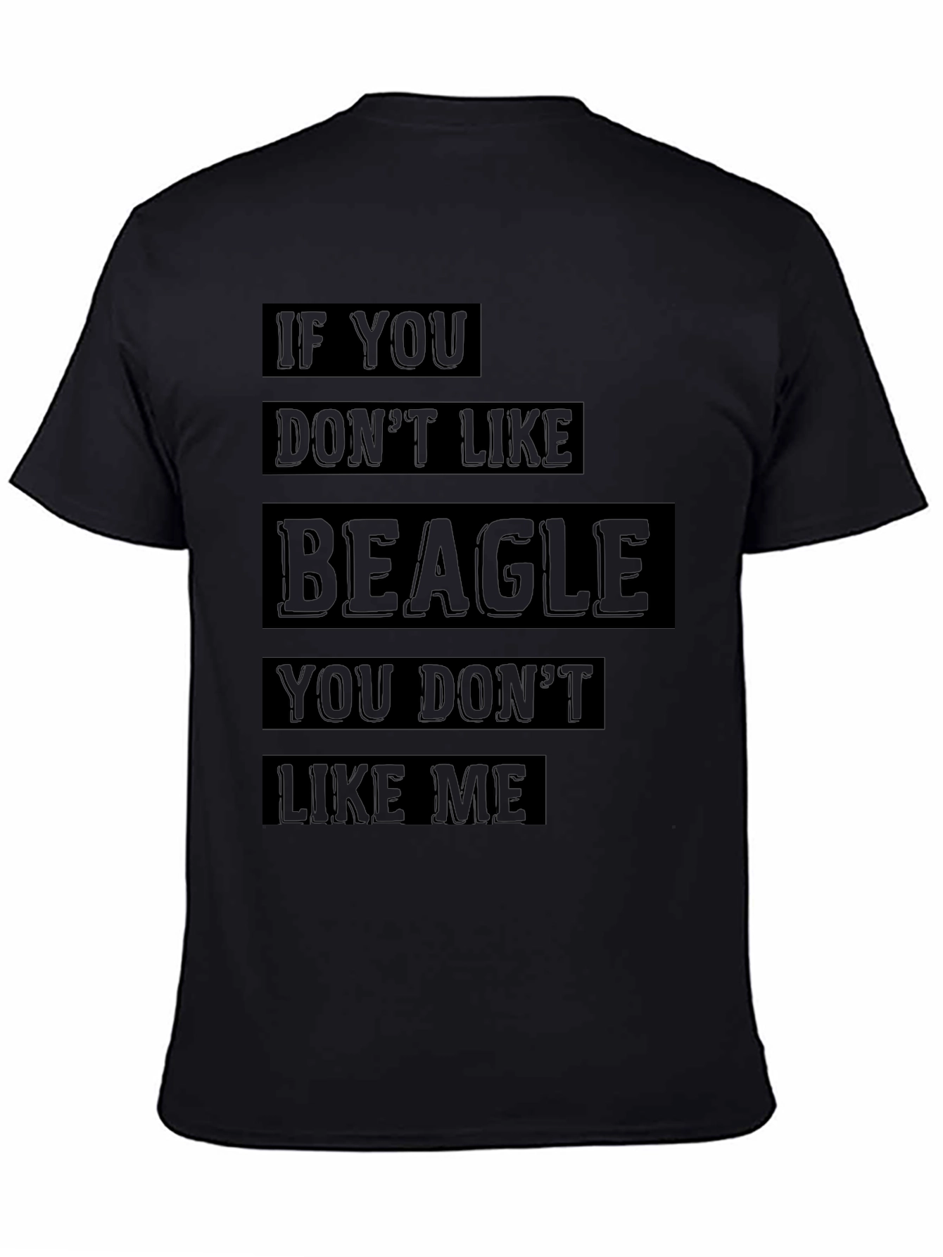 Beagle Lovers Black Graphic Tee