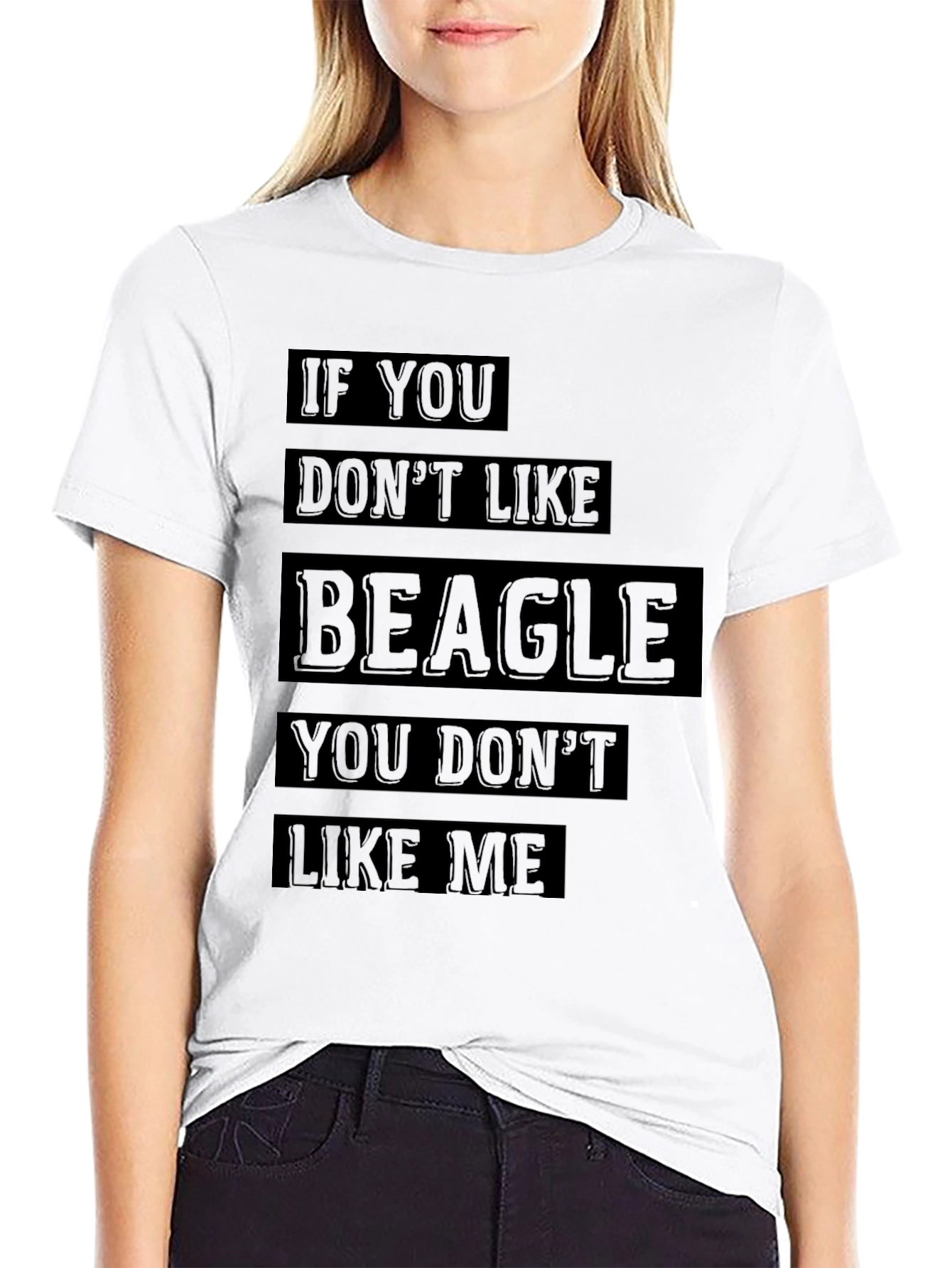 Beagle Lovers Black Graphic Tee