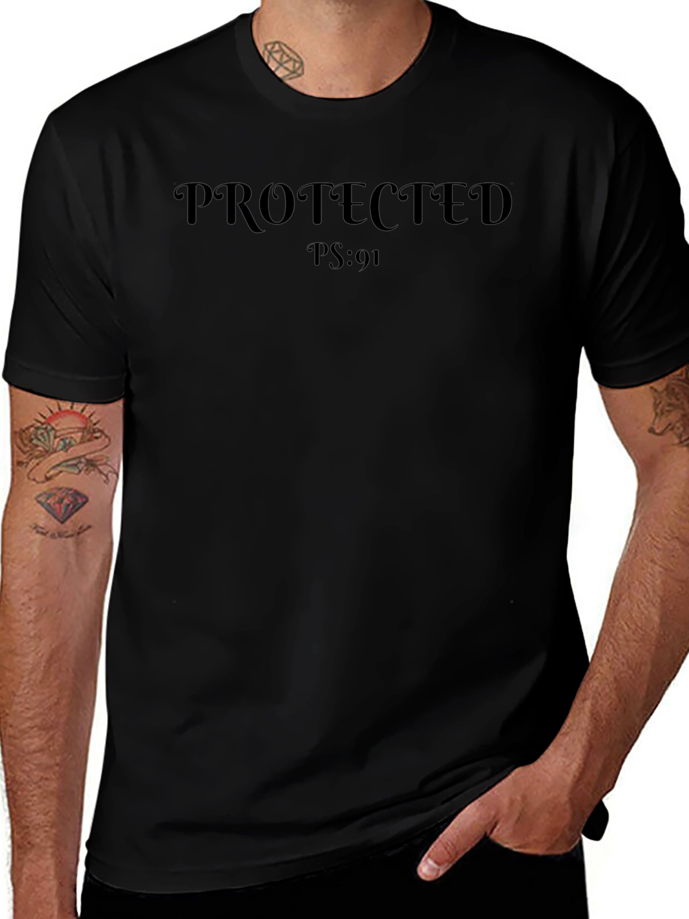 Protected PS:91 T-Shirt - Religious Christian Tee