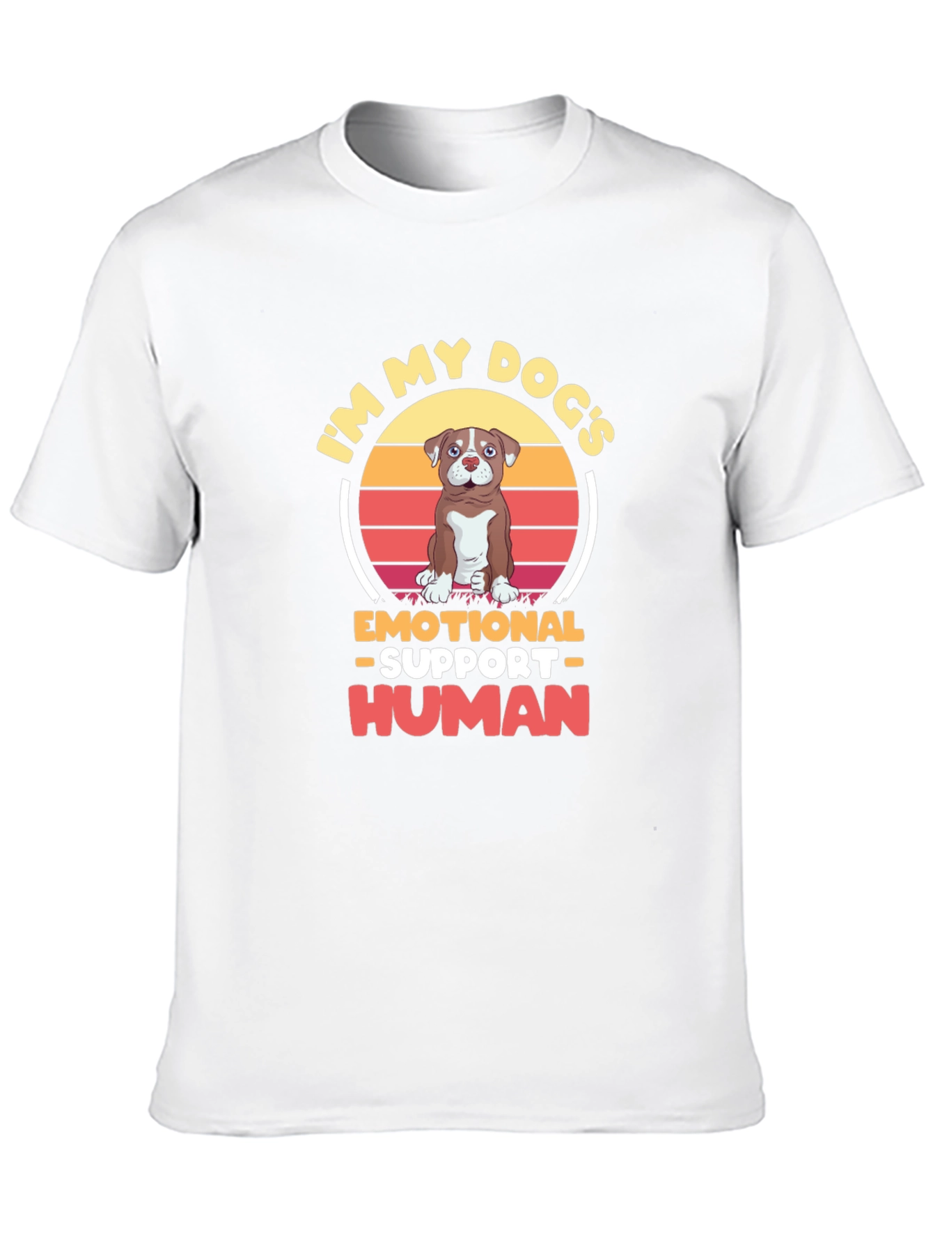 Emotional Support Human Dog T-Shirt