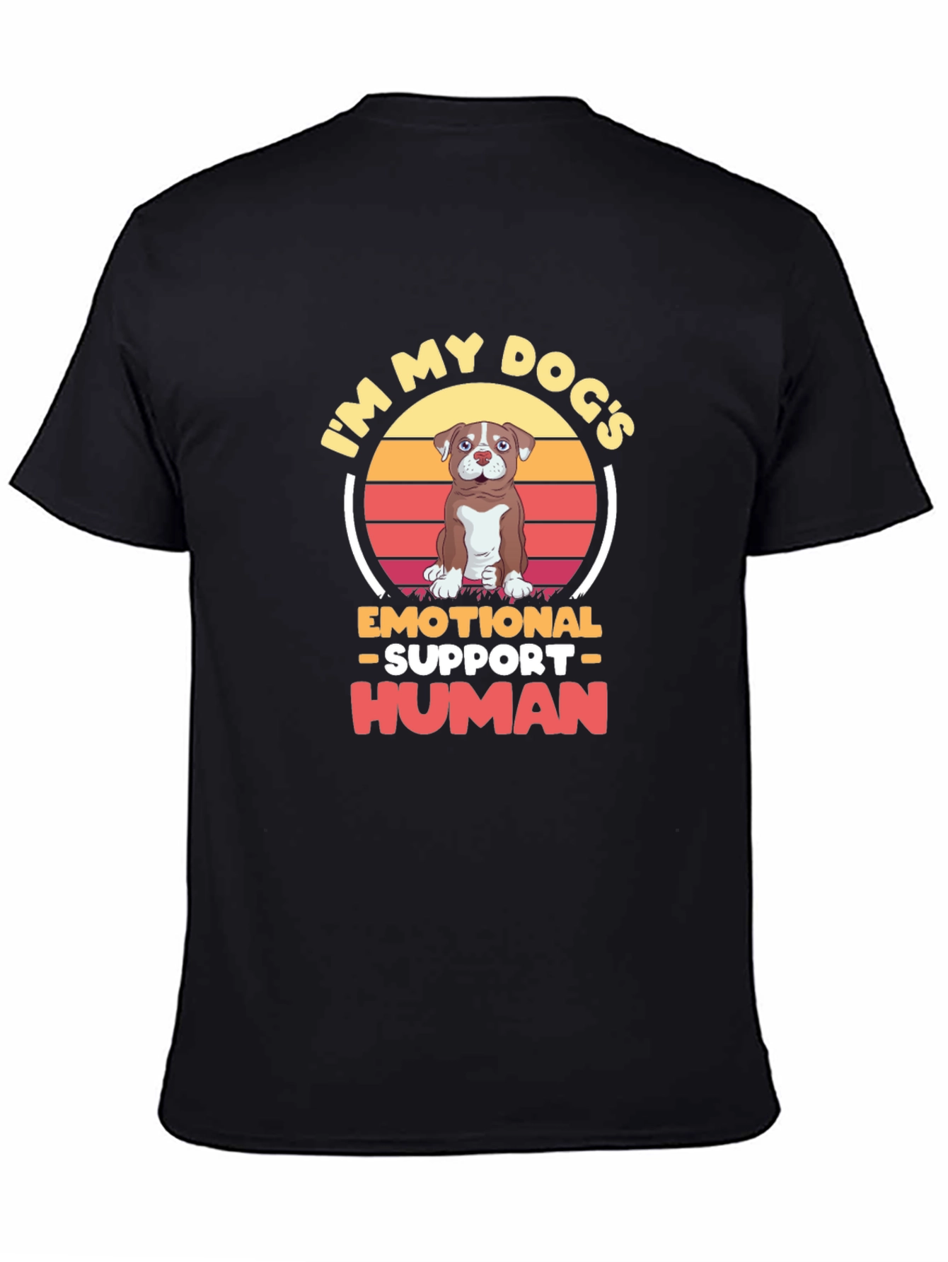 Emotional Support Human Dog T-Shirt