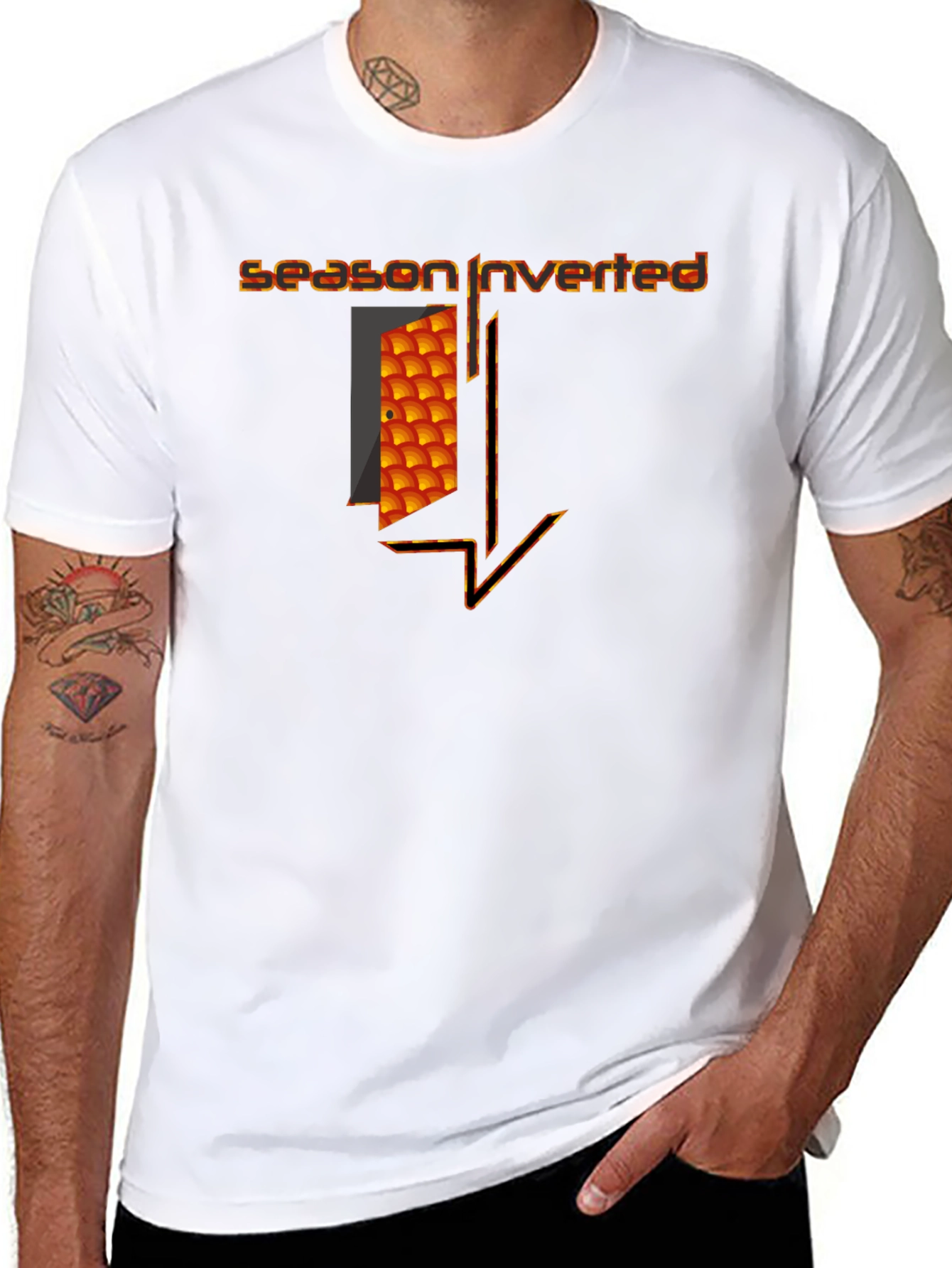 Season Inverted Graphic Tee - Modern Style