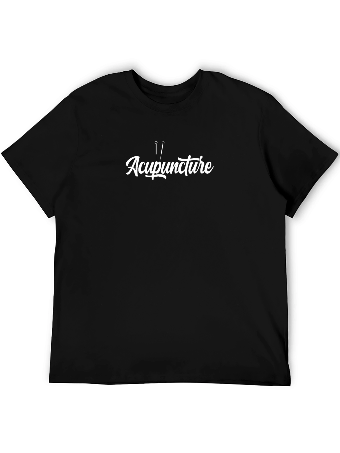 Acupuncture T-Shirt - Unisex Black Cotton Tee