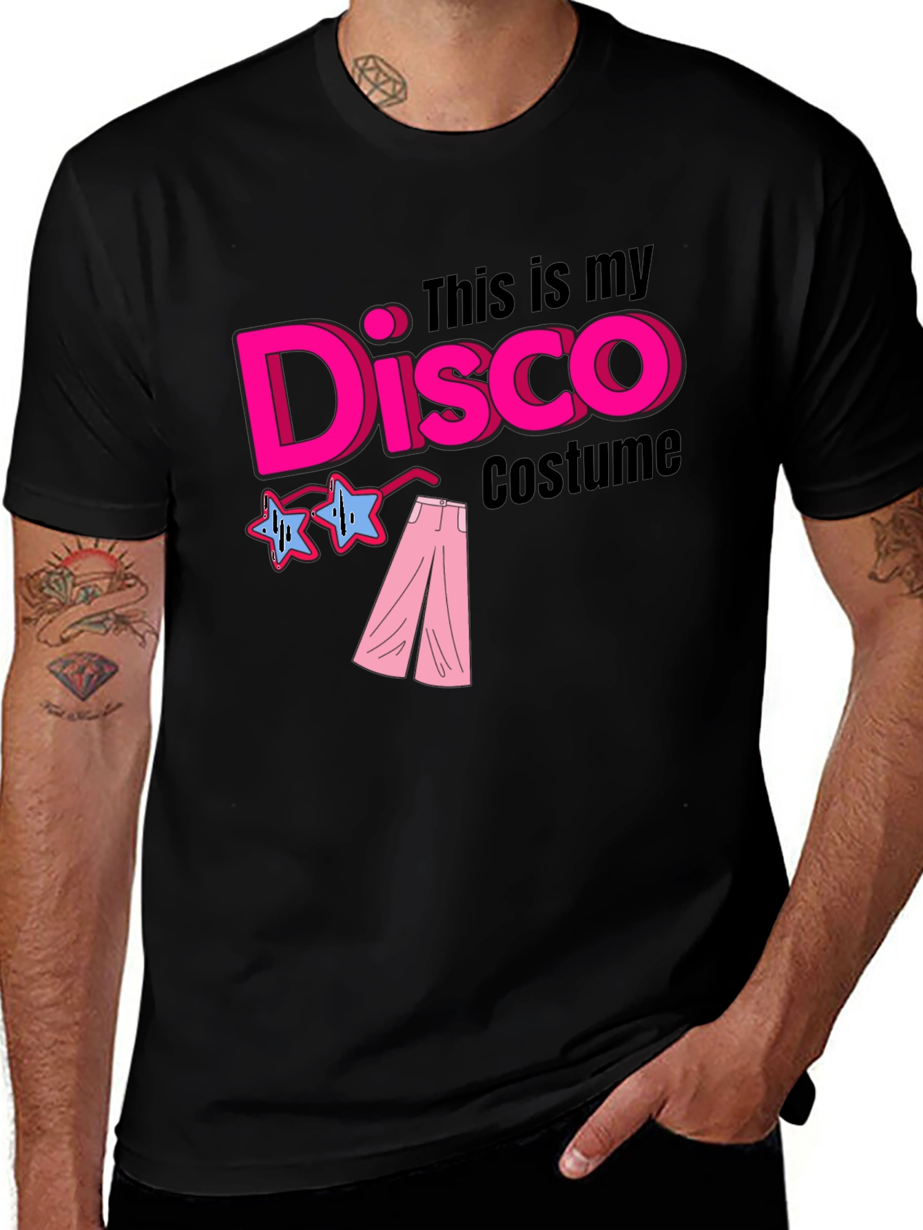 Disco Costume Graphic T-Shirt