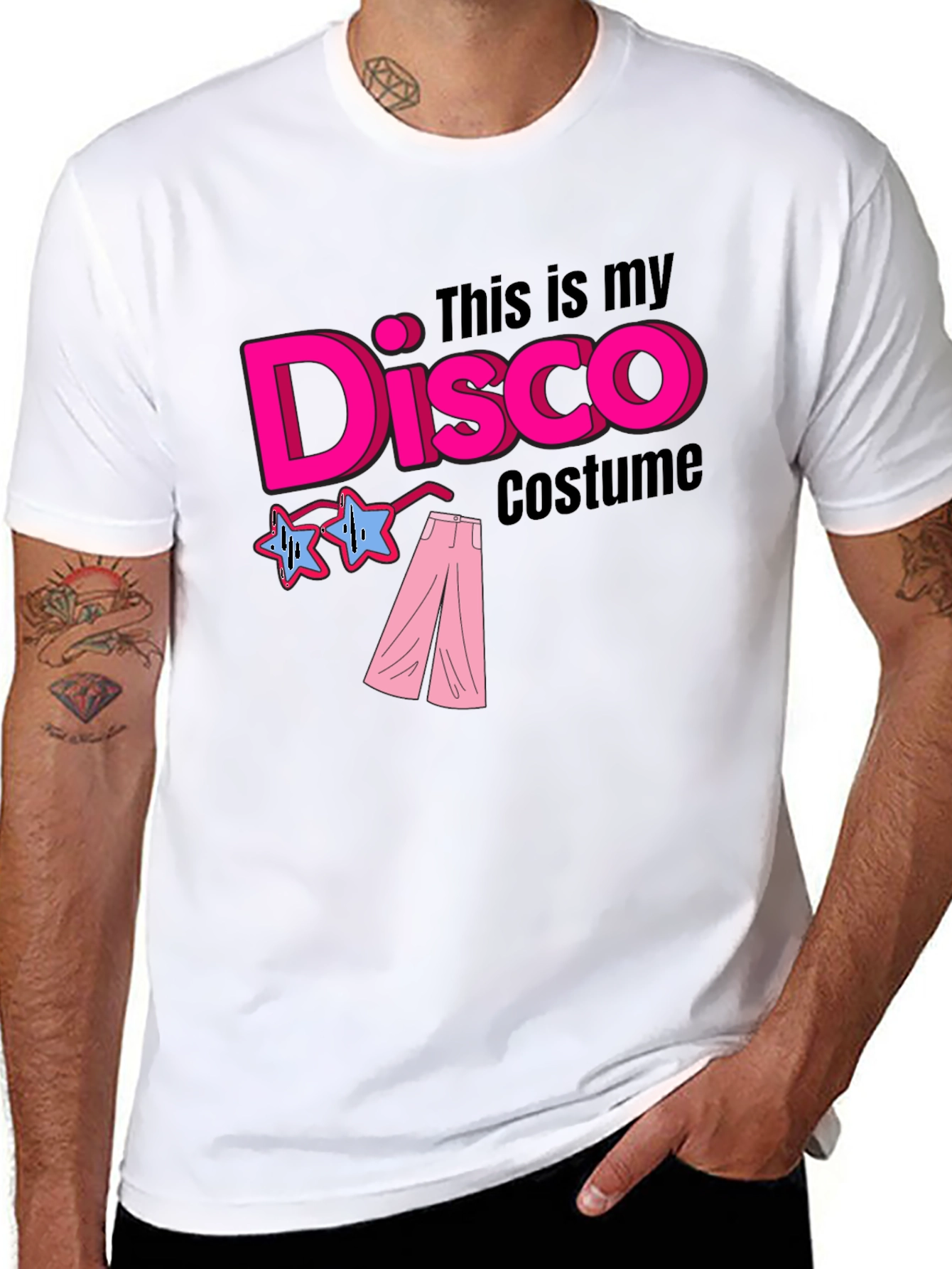 Disco Costume Graphic T-Shirt
