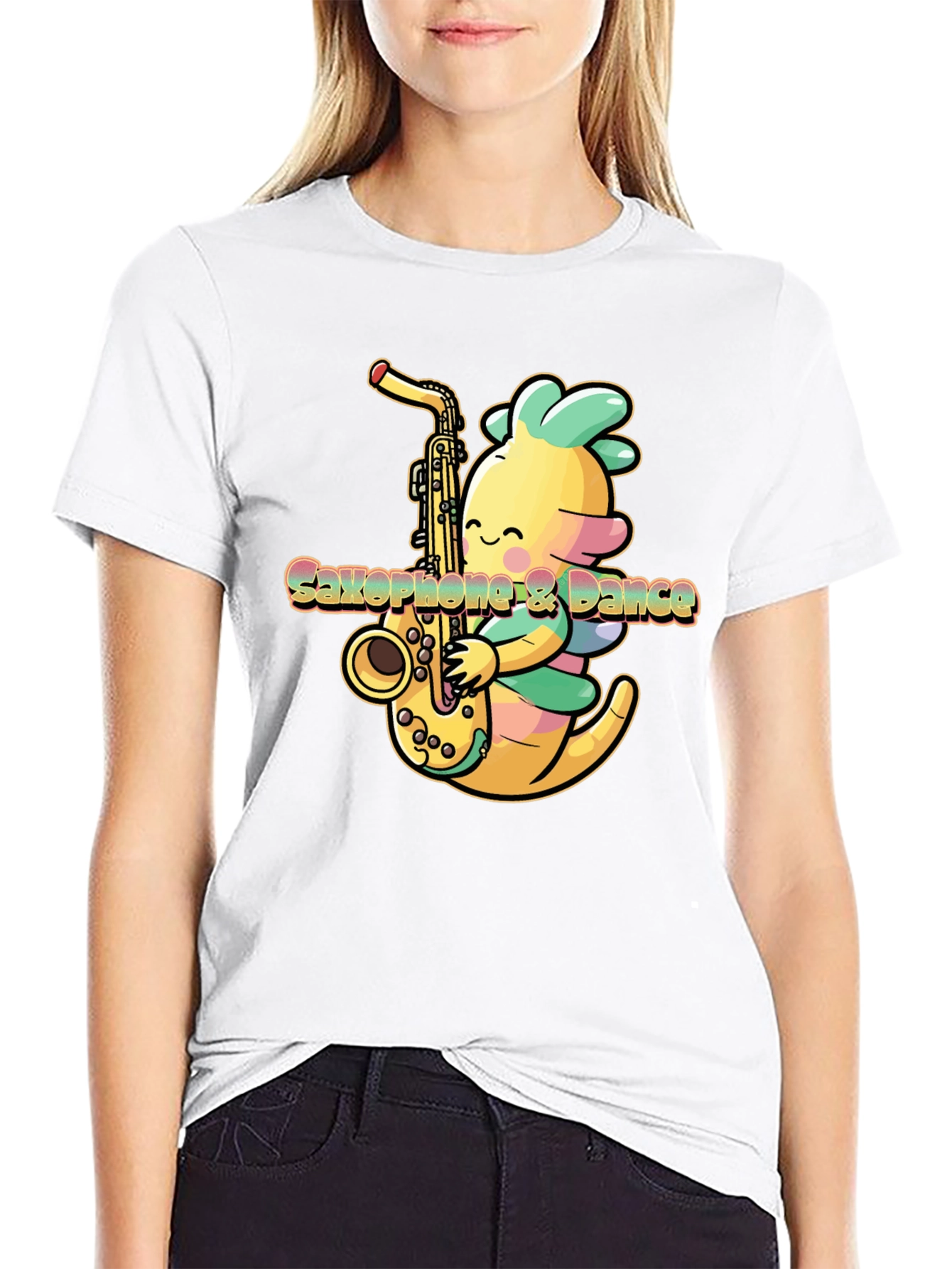Saxophone Monster T-Shirt - Music Lover Tee