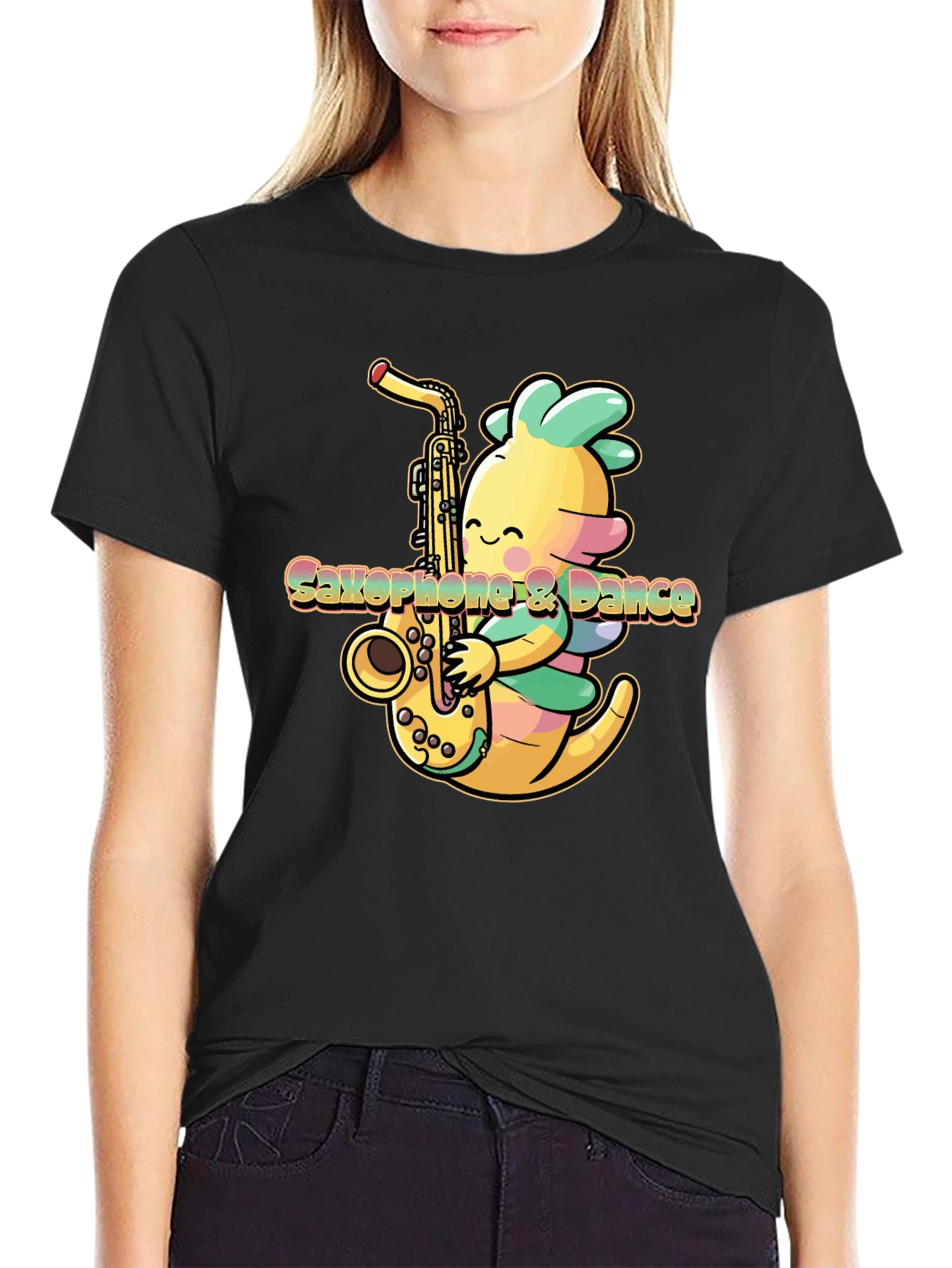 Saxophone Monster T-Shirt - Music Lover Tee