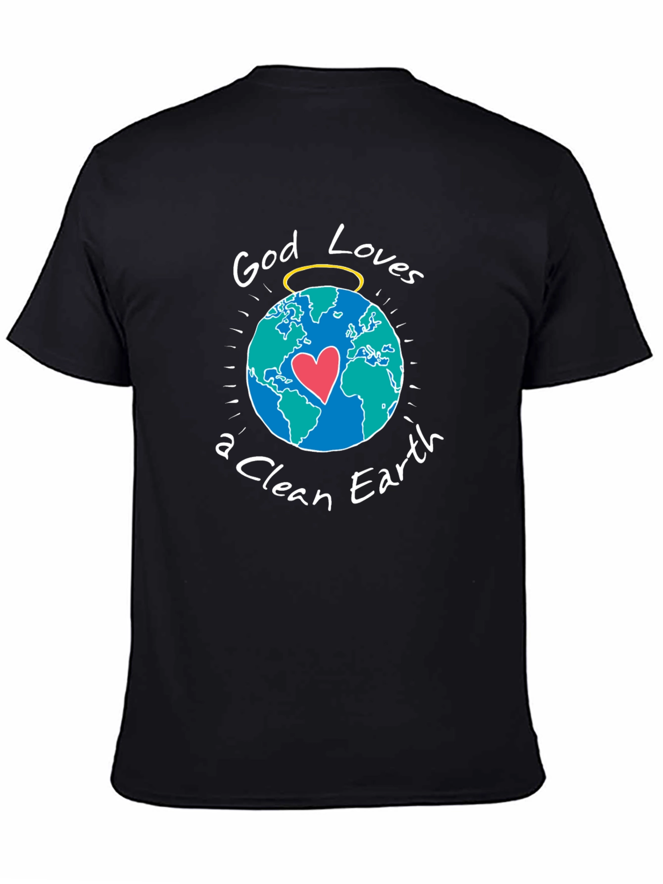 God Loves a Clean Earth Graphic T-Shirt