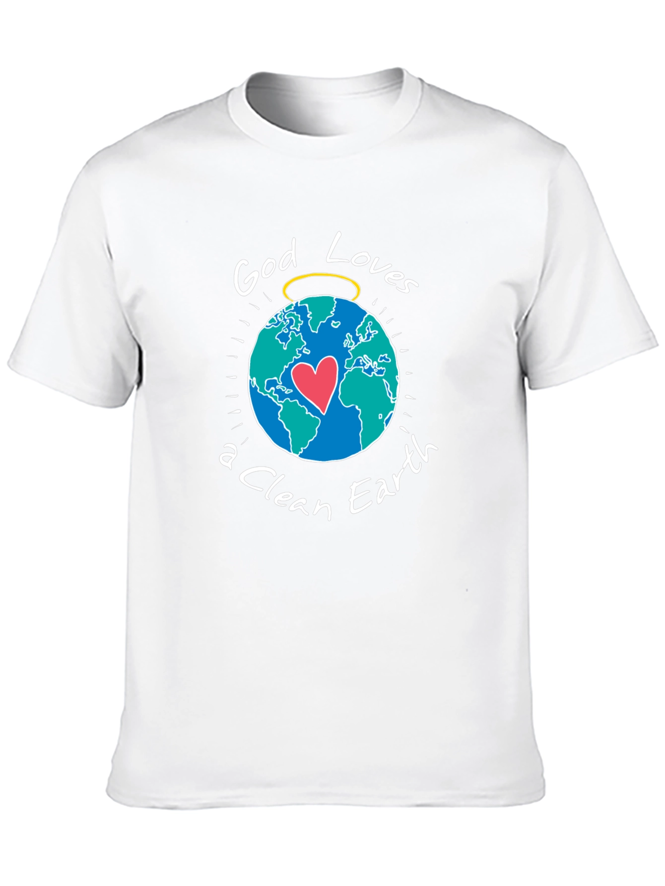 God Loves a Clean Earth Graphic T-Shirt