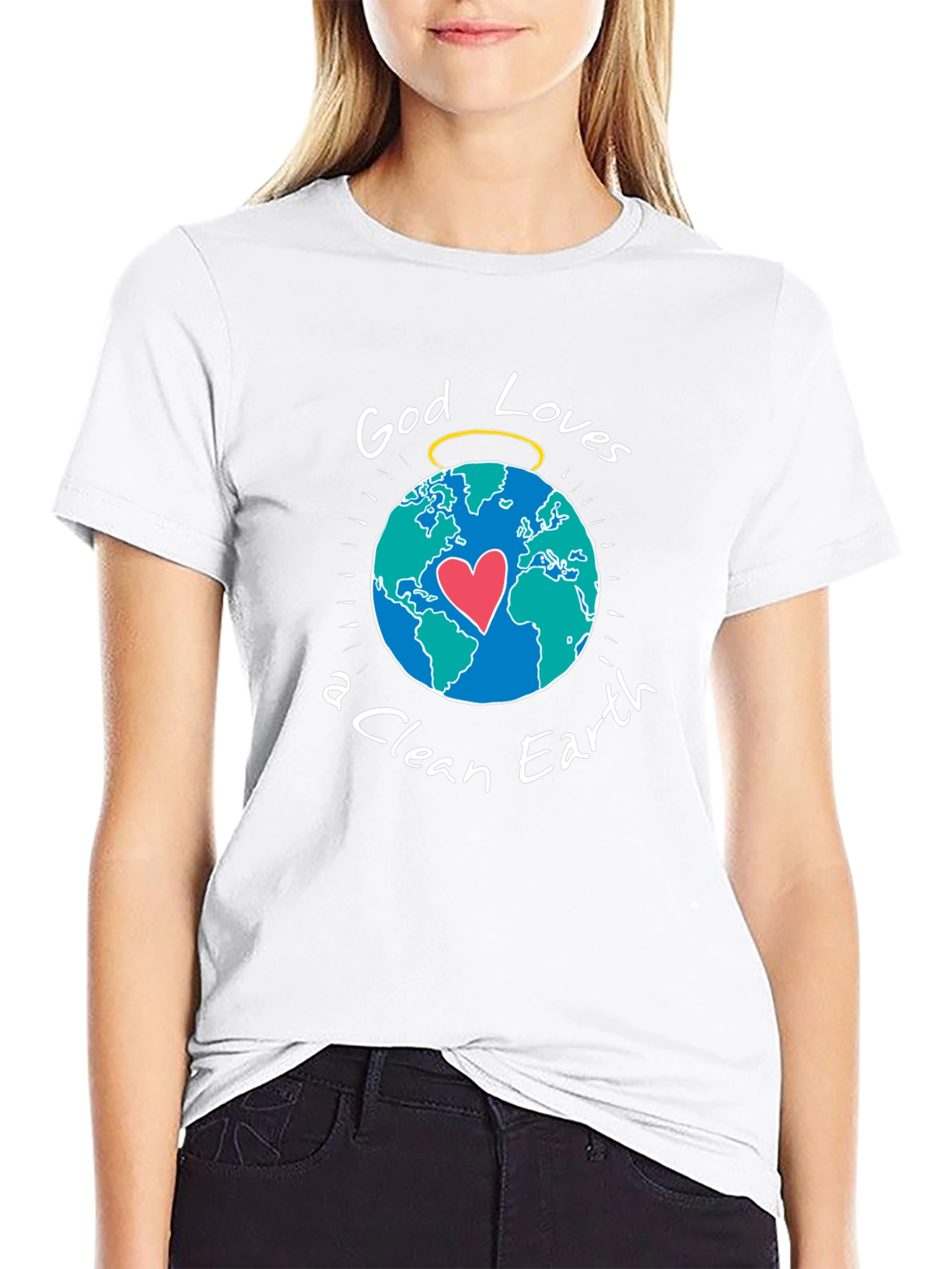 God Loves a Clean Earth Graphic T-Shirt