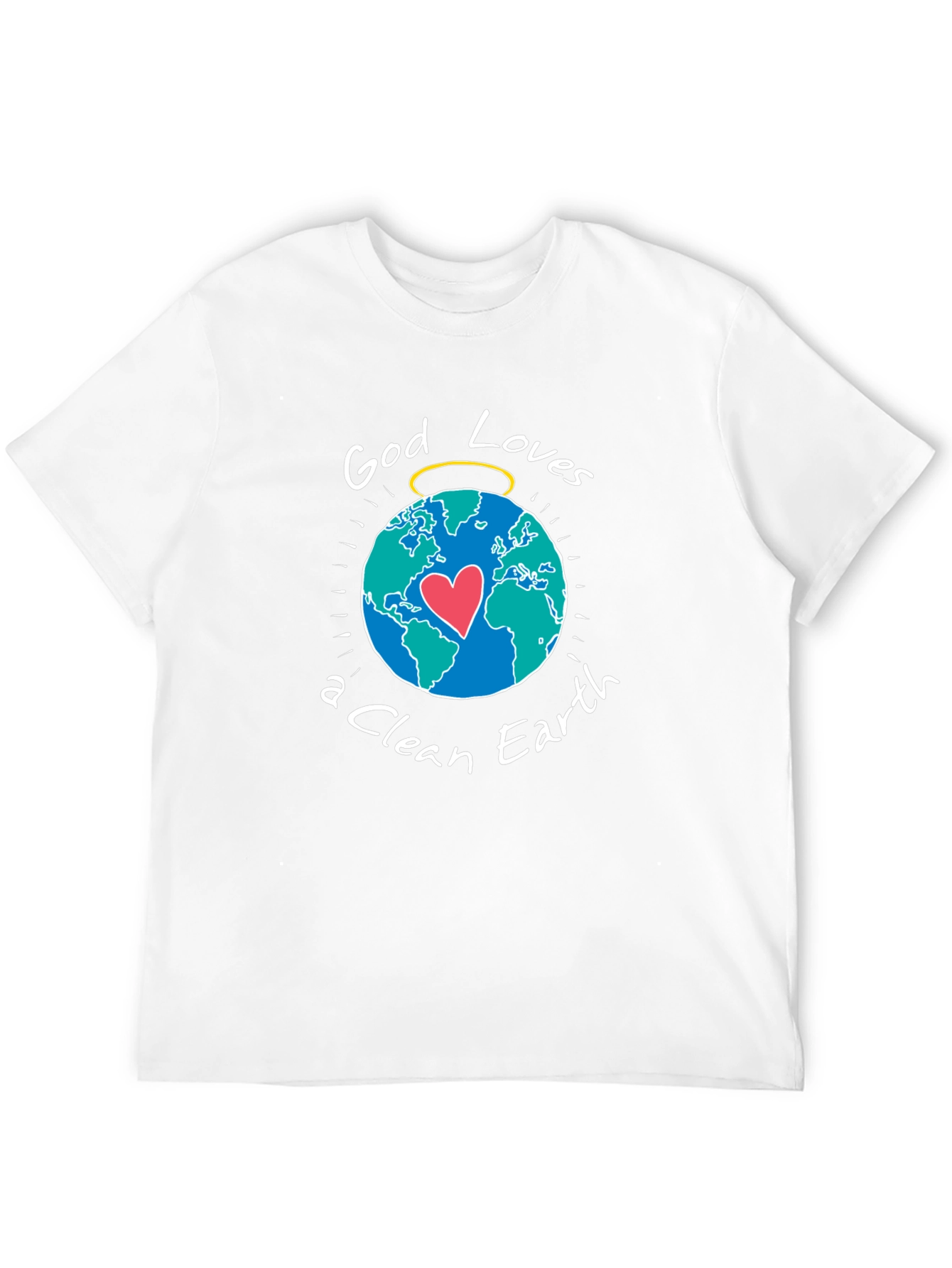 God Loves a Clean Earth Graphic T-Shirt