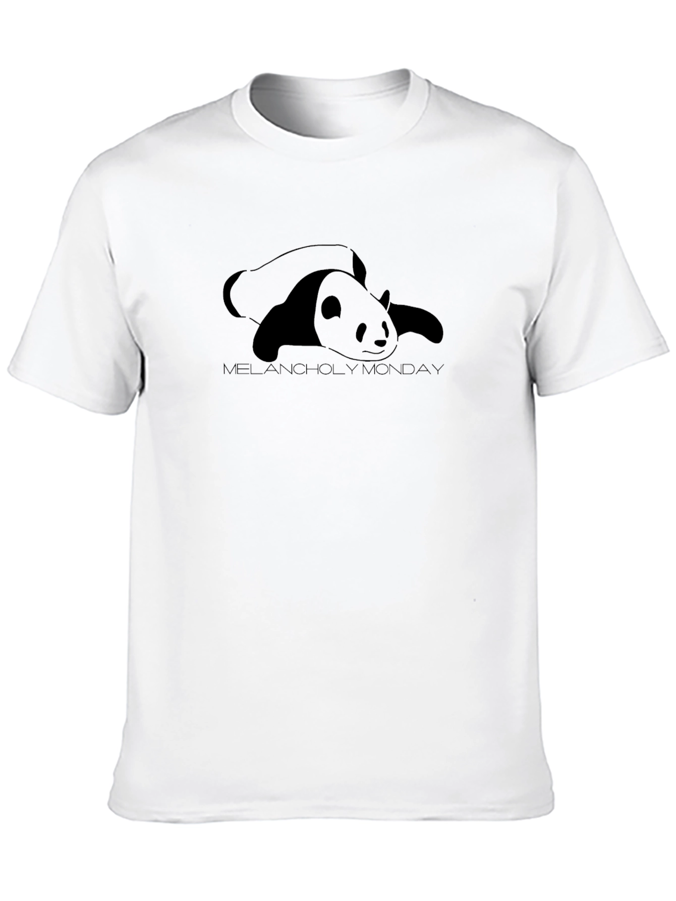 Melancholy Monday Panda T-Shirt - Soft Cotton Tee