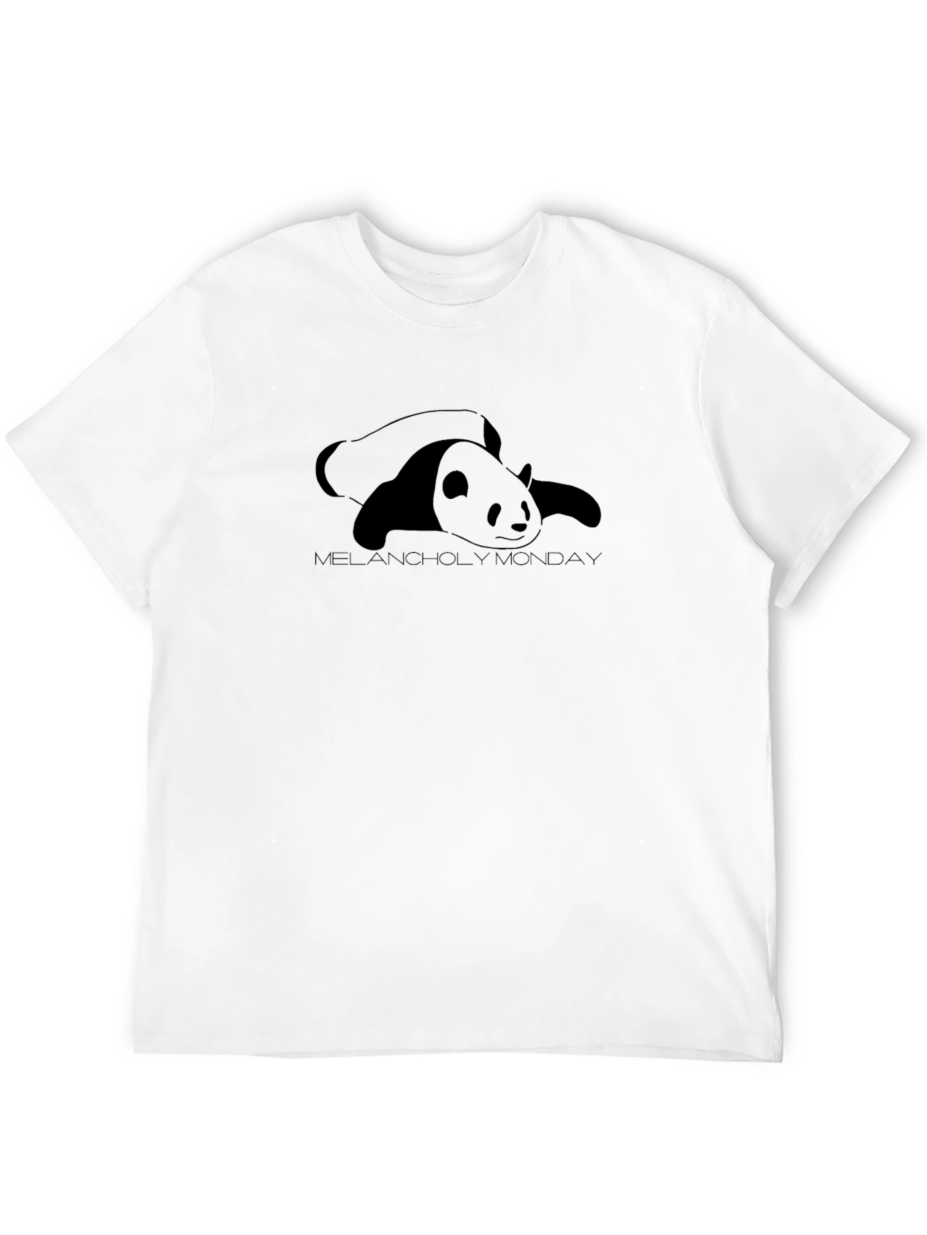 Melancholy Monday Panda T-Shirt - Soft Cotton Tee