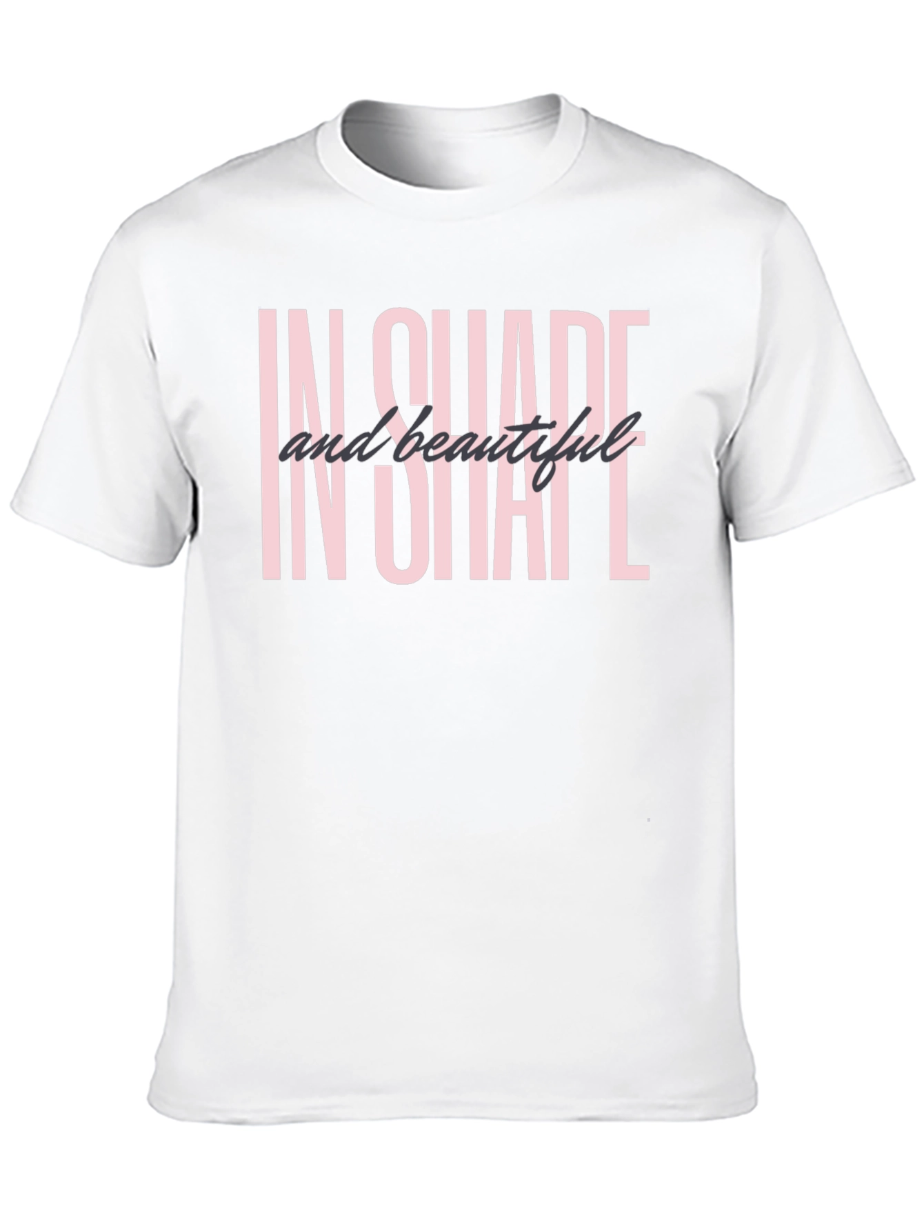 In Shape and Beautiful Black Graphic Tee