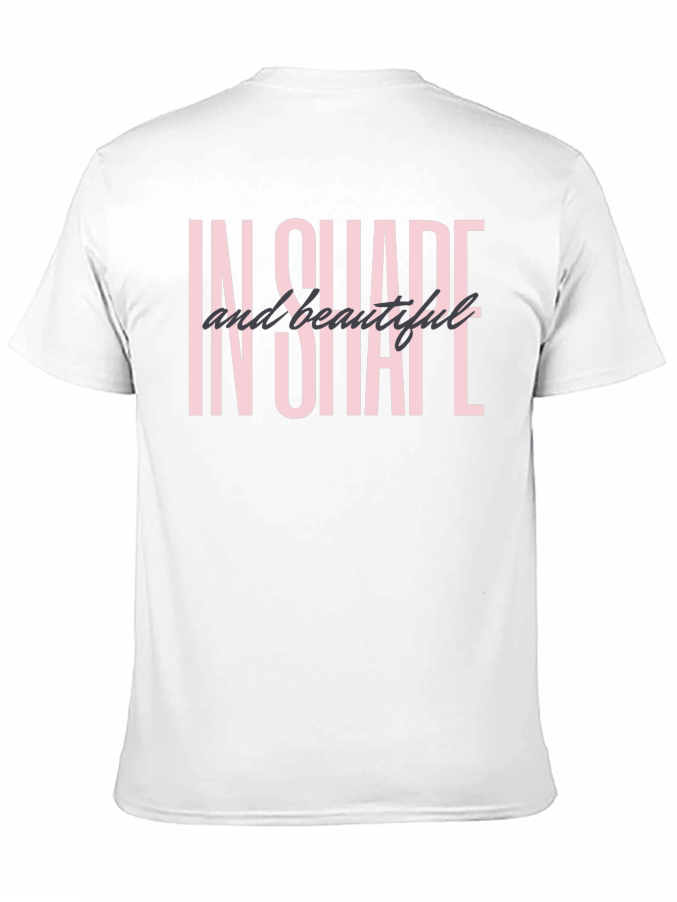 In Shape and Beautiful Black Graphic Tee