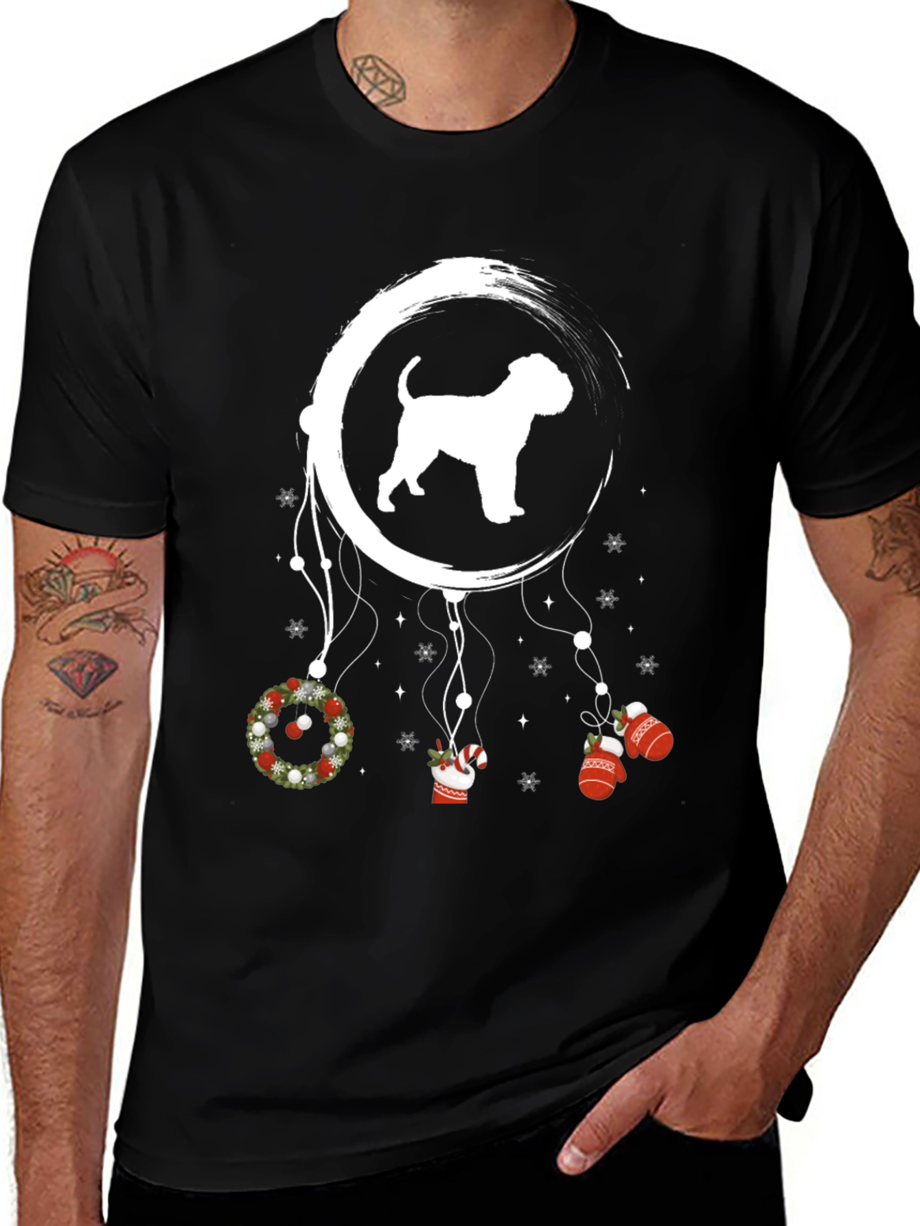 Festive Dog Dreamcatcher Tee