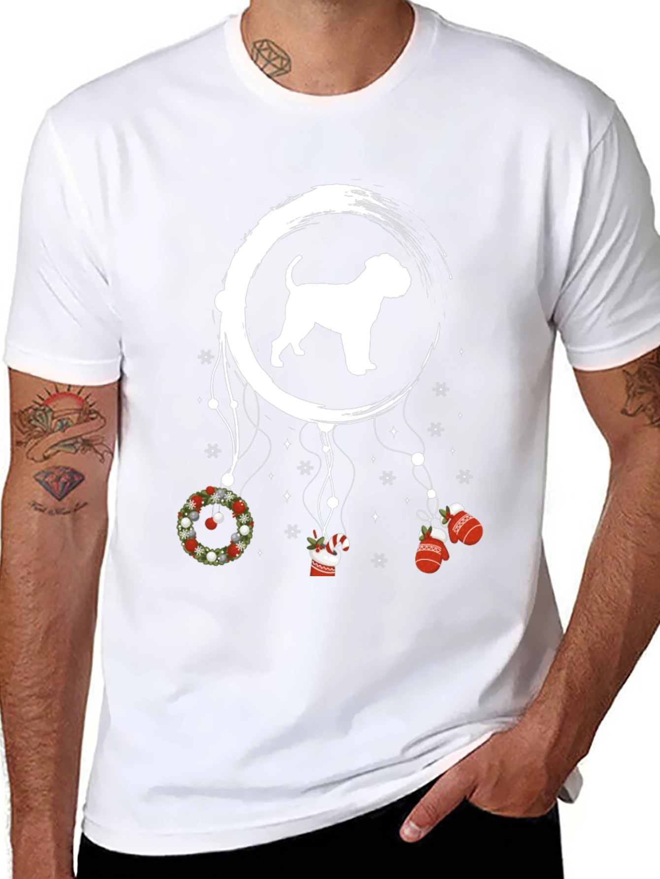 Festive Dog Dreamcatcher Tee