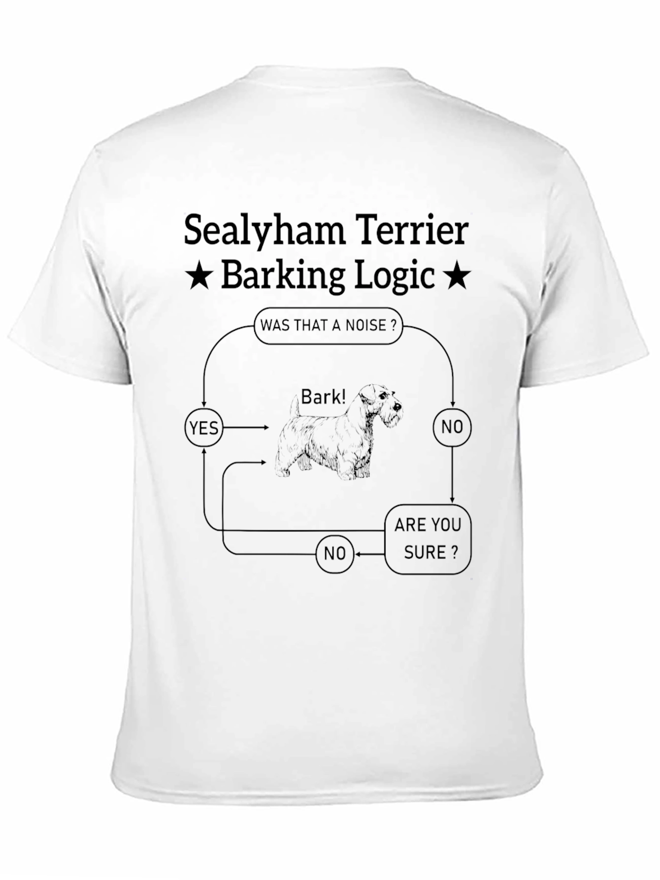 Sealyham Terrier Barking Logic T-Shirt